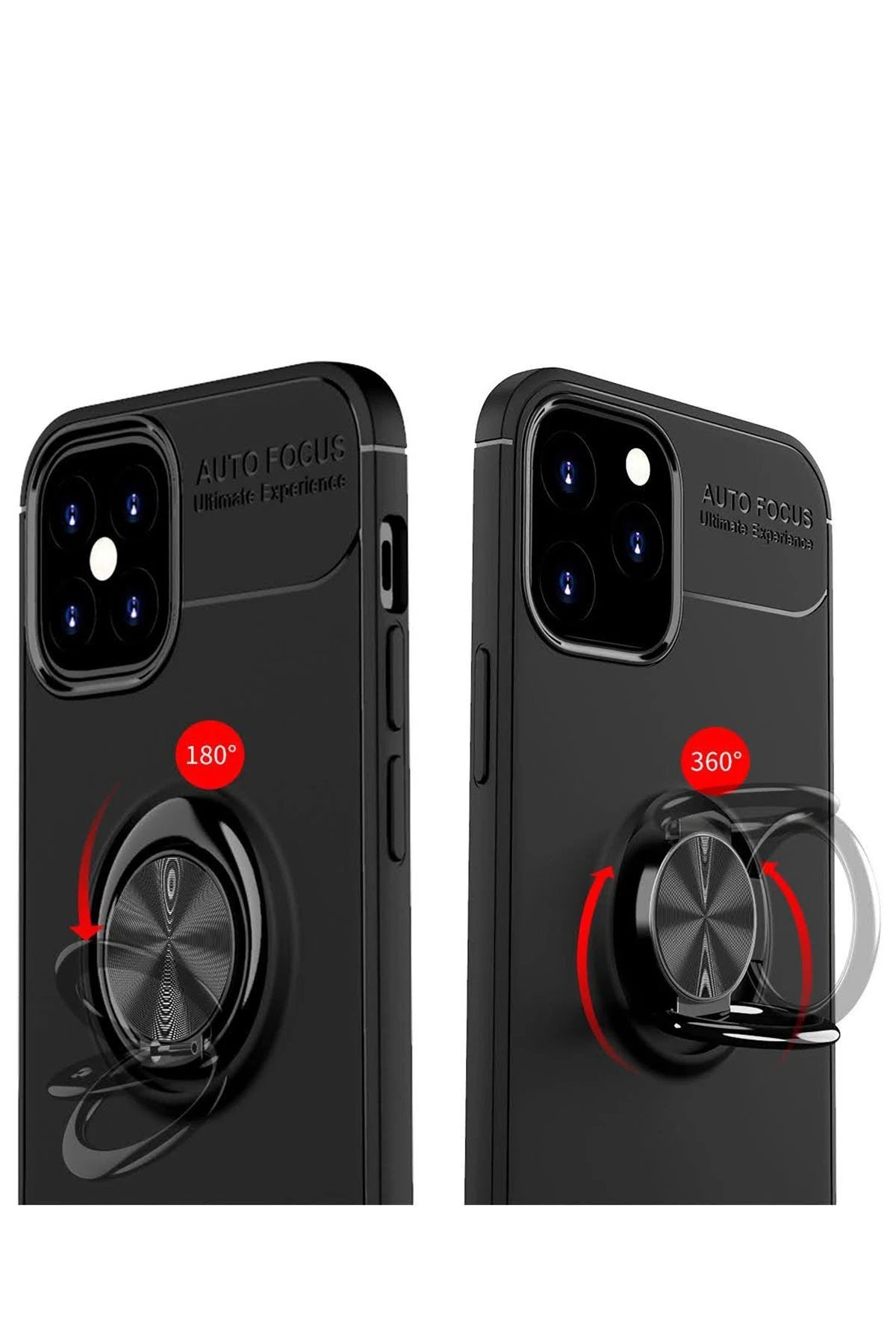 Newface iPhone 12 Mini Kılıf Range Yüzüklü Silikon - Mavi