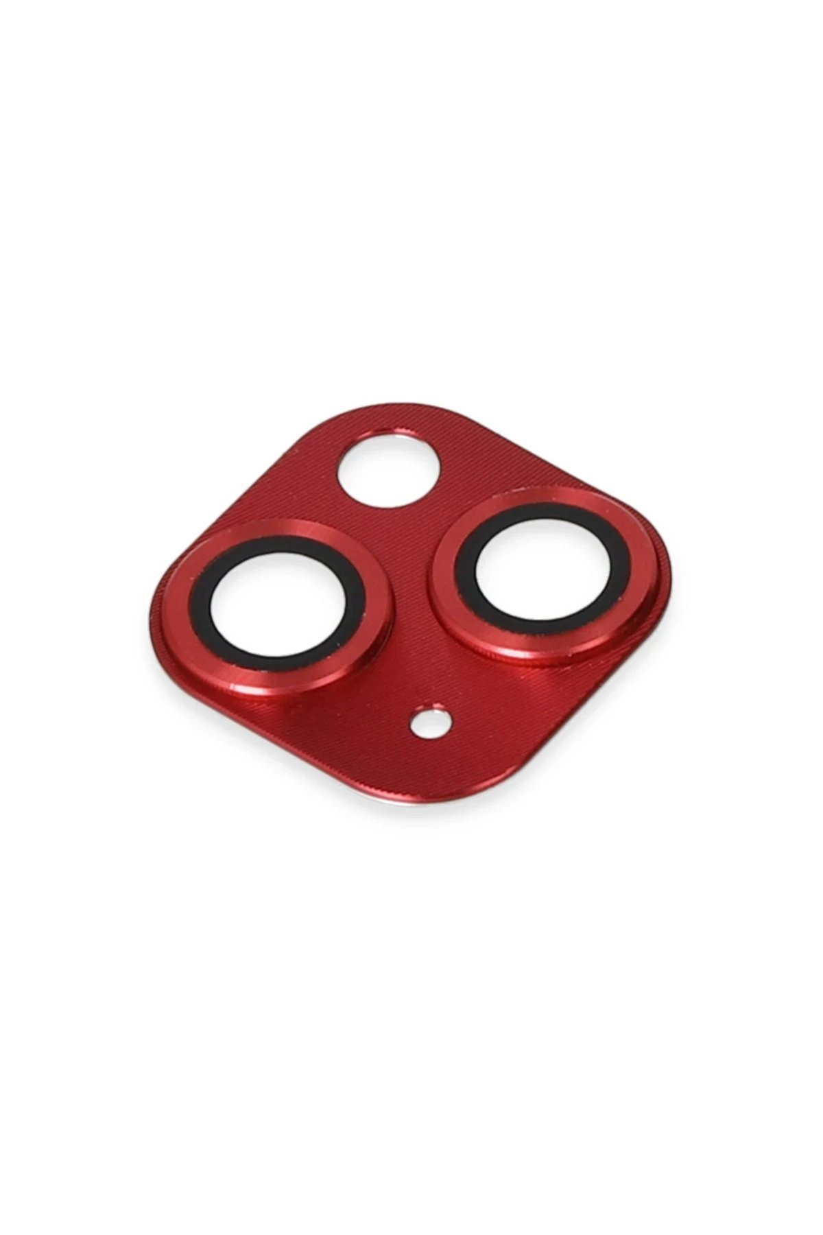 Newface iPhone 13 Pers Alüminyum Kamera Lens - Kırmızı