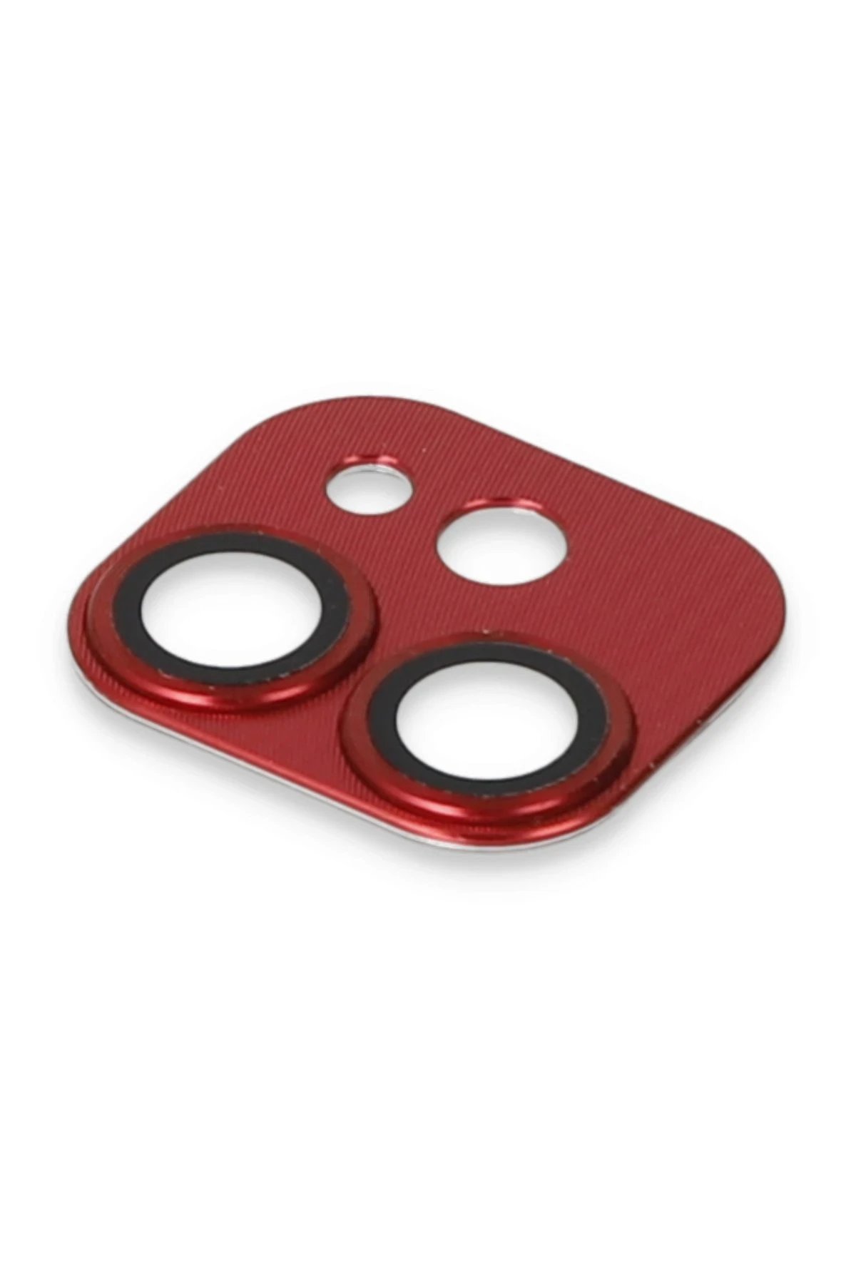 Newface iPhone 11 Pers Alüminyum Kamera Lens - Kırmızı