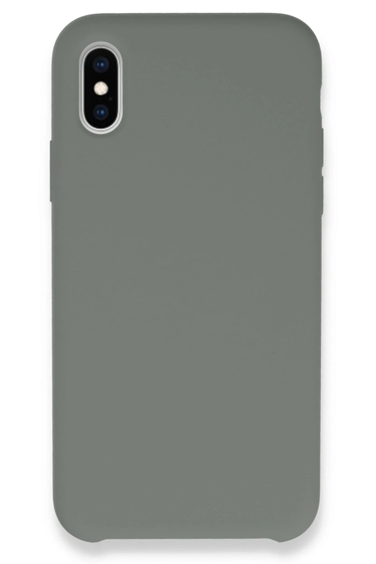 Newface iPhone XS Max Kılıf Lansman Legant Silikon - Gri