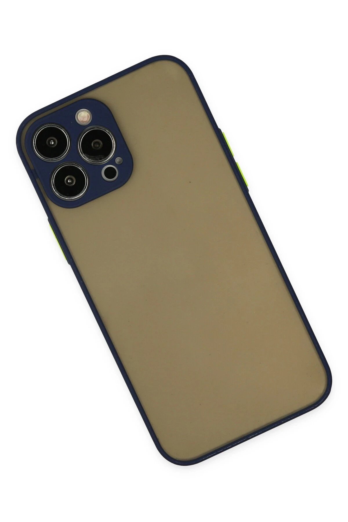 Newface iPhone 13 Pro Kılıf Montreal Silikon Kapak - Lacivert