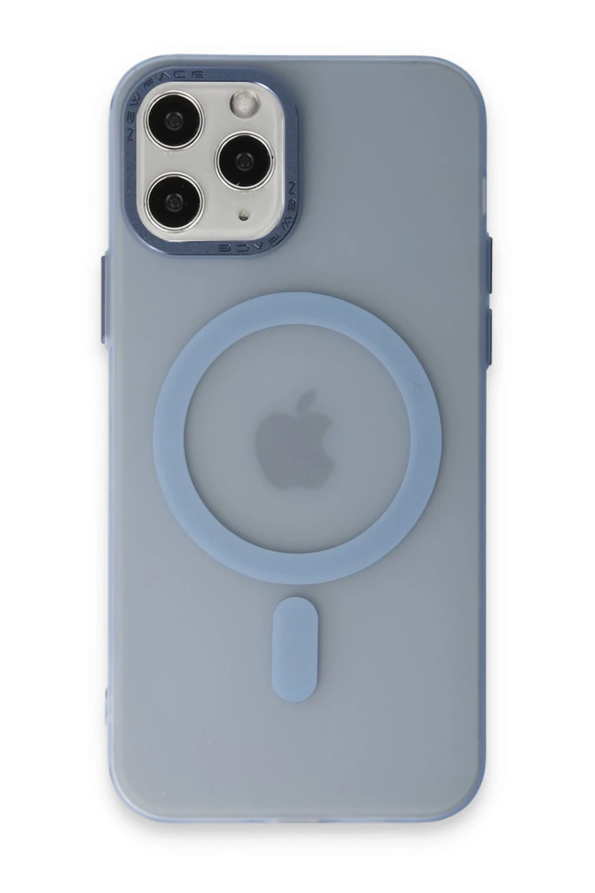 Newface iPhone 11 Pro Kılıf Lodos Magneticsafe Mat Kapak - Sierra Blue