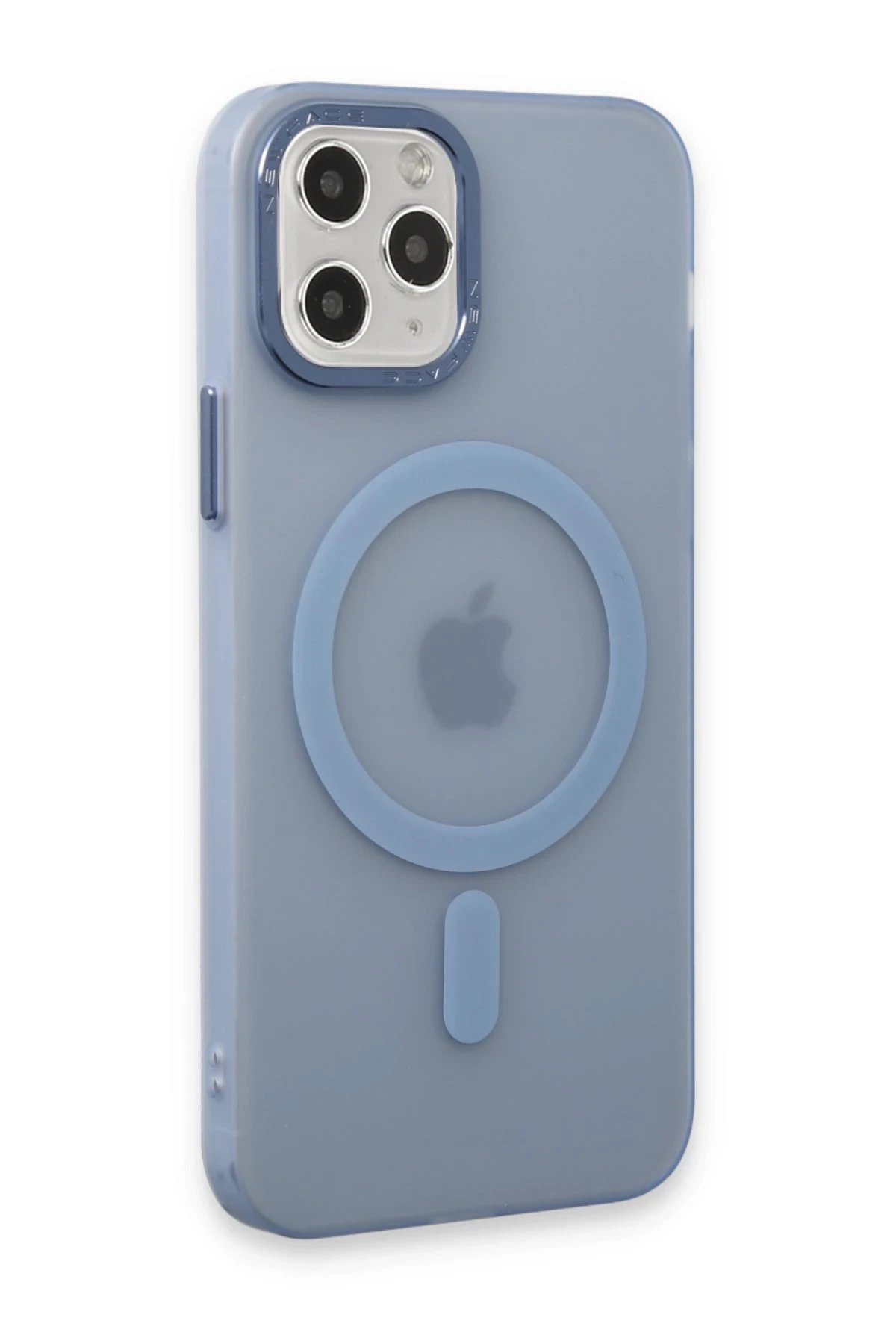 Newface iPhone 11 Pro Kılıf Lodos Magneticsafe Mat Kapak - Sierra Blue