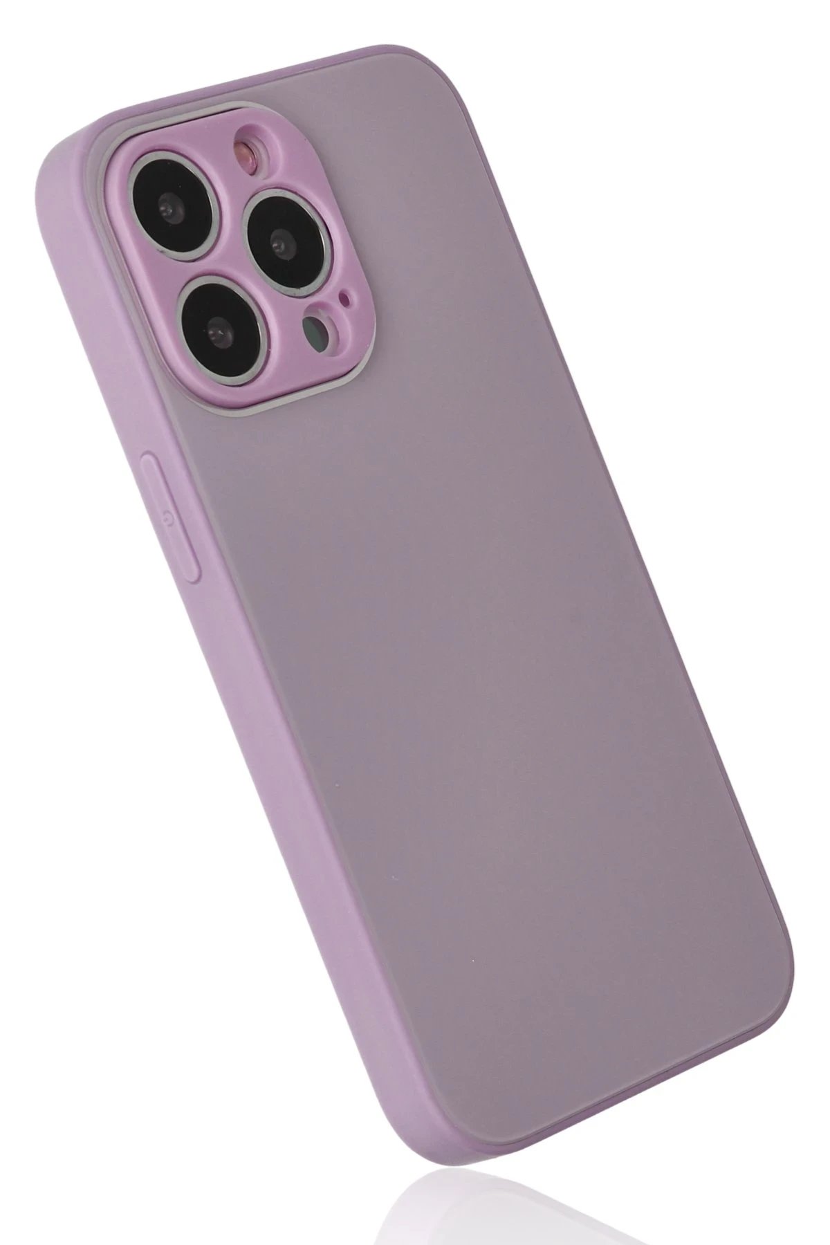 Newface iPhone 13 Pro Kılıf Glass Kapak - Mor