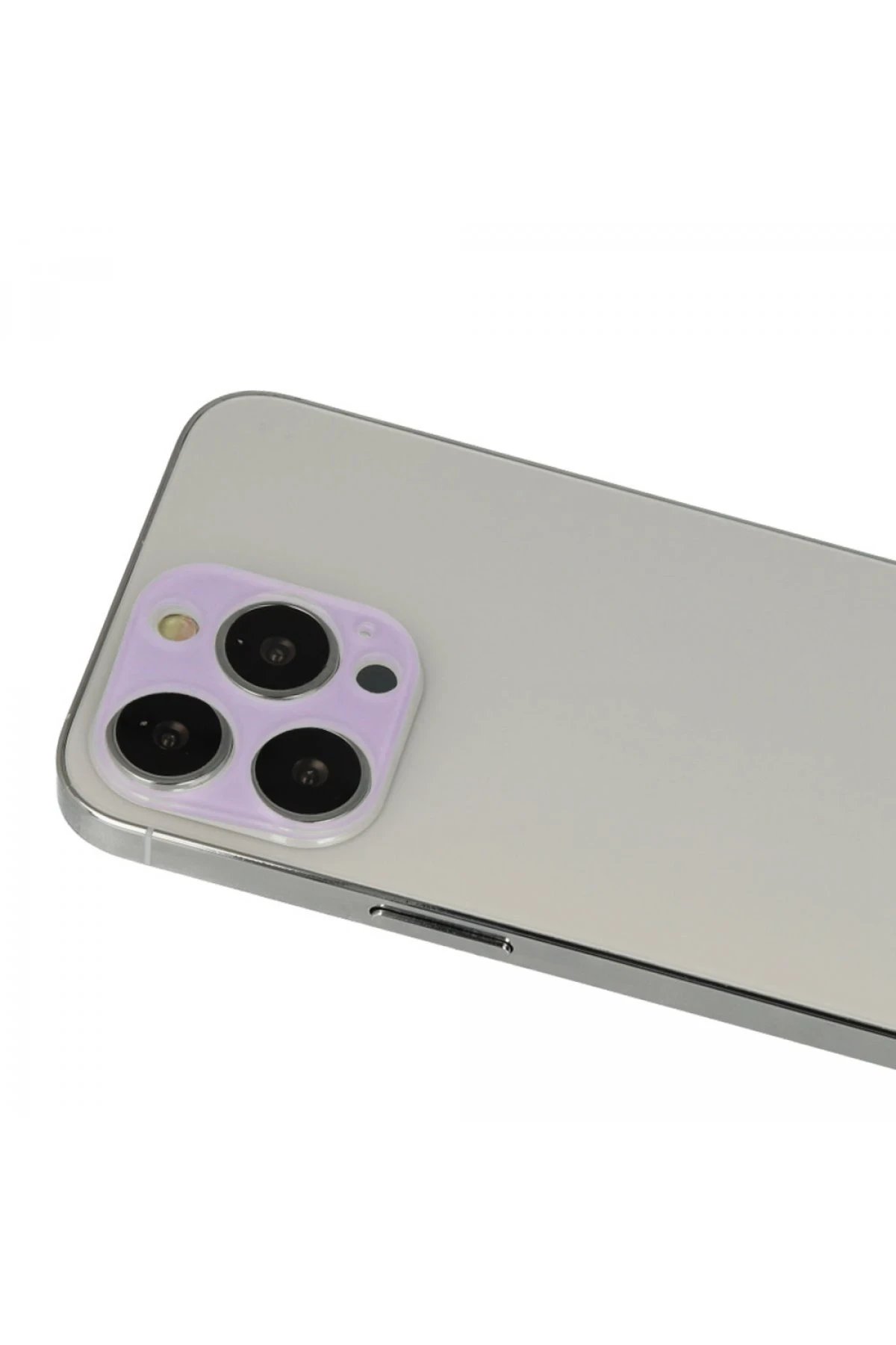 Newface iPhone 13 Pro Max Rainbow Kamera Lens Koruma Cam - Mor