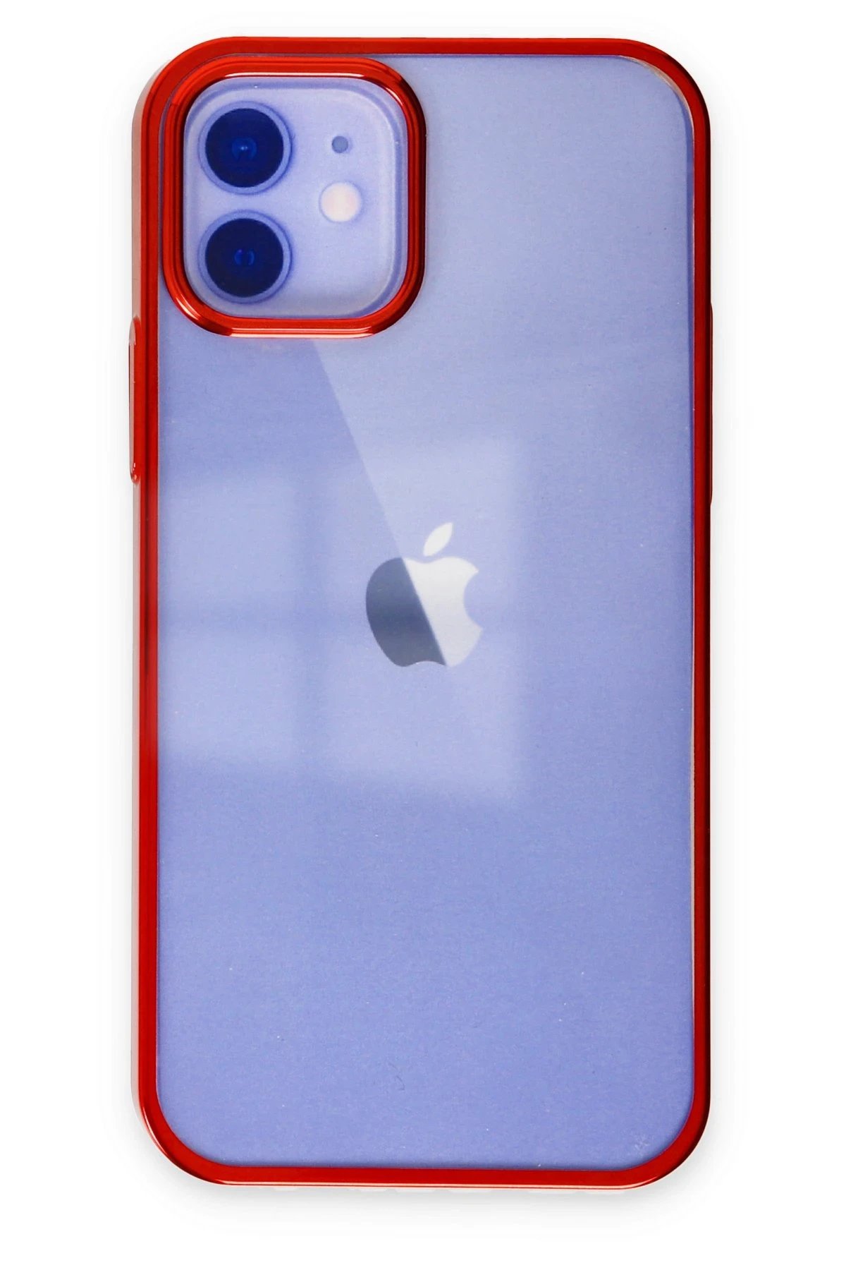 Newface iPhone 12 Kılıf Element Silikon - Kırmızı