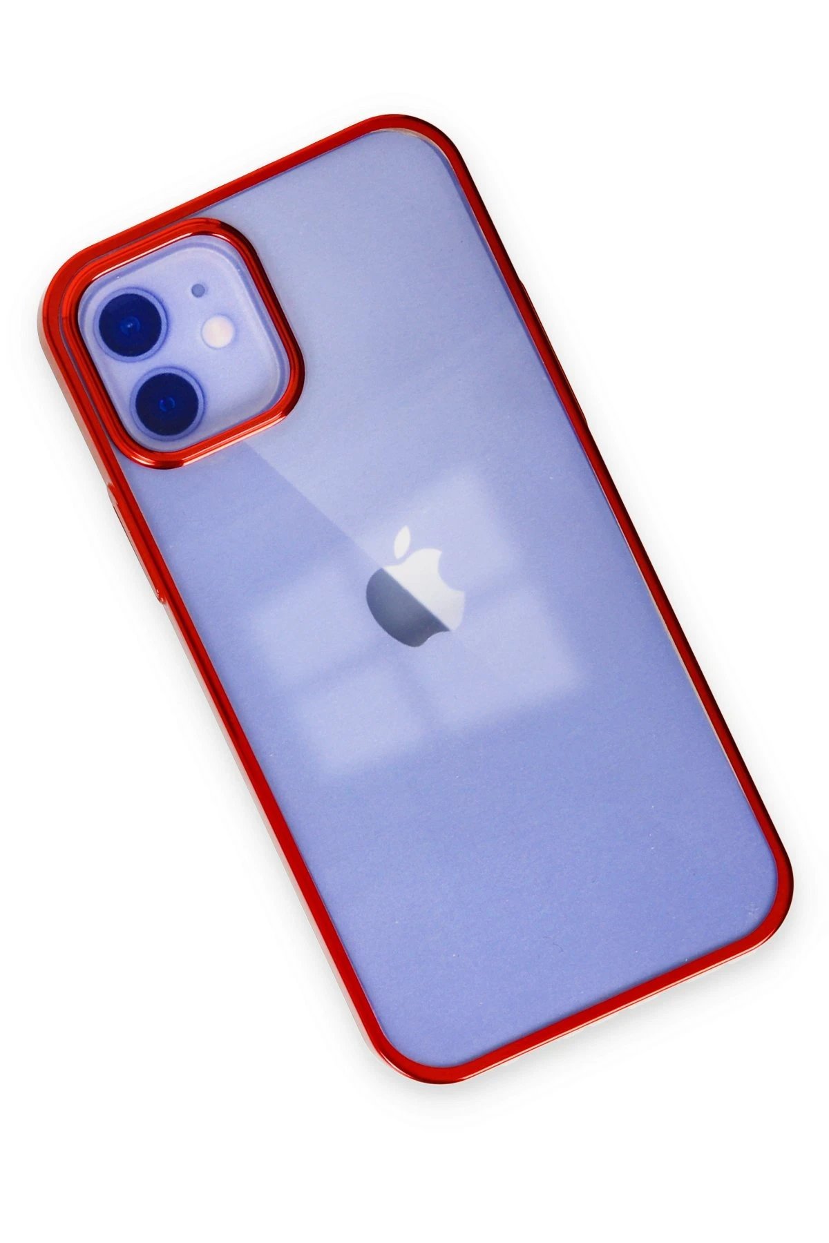 Newface iPhone 12 Kılıf Element Silikon - Kırmızı