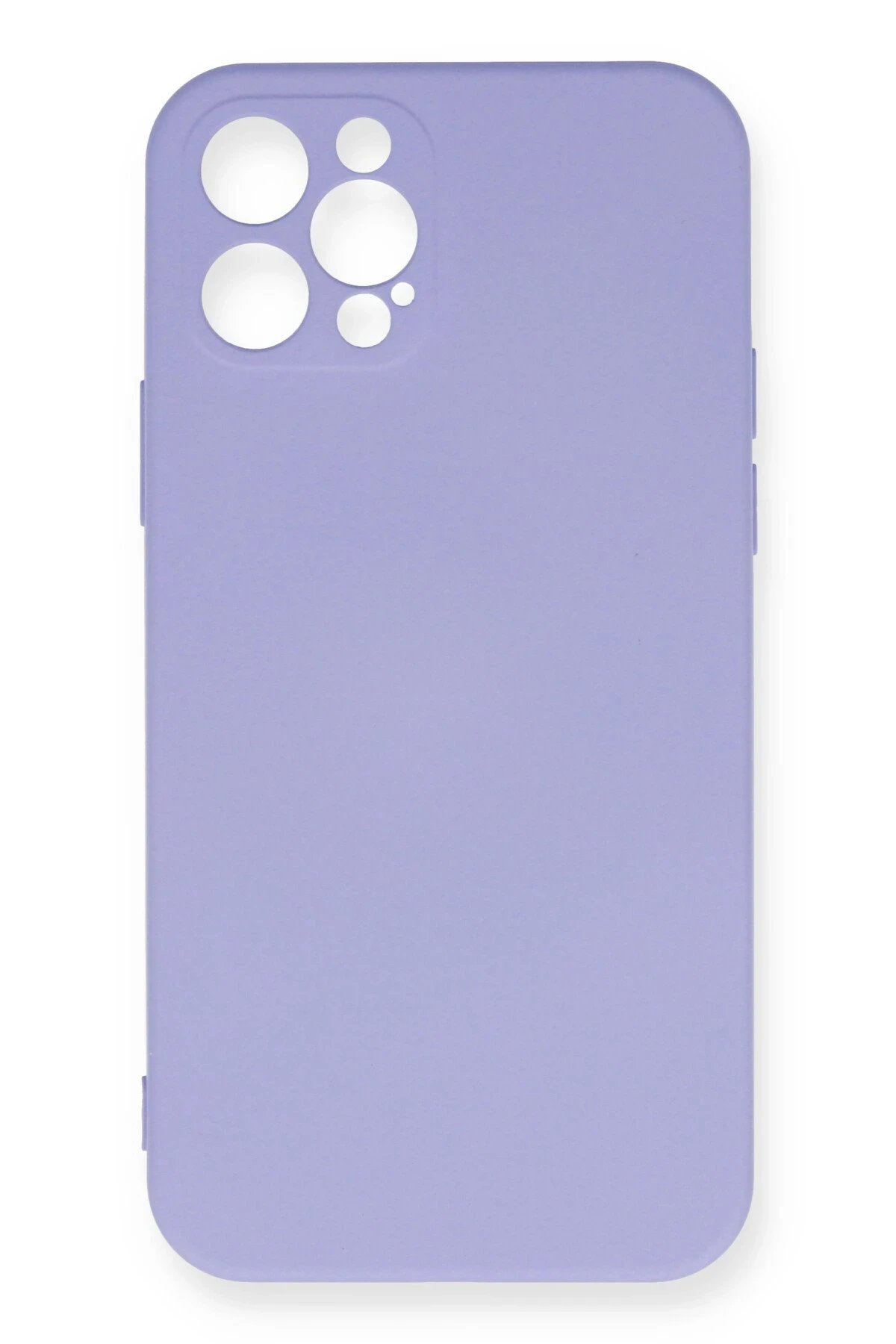 Newface iPhone 12 Pro Max Kılıf Nano içi Kadife Silikon - Lila