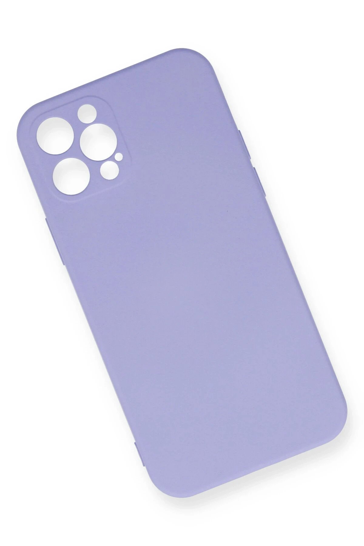 Newface iPhone 12 Pro Max Kılıf Nano içi Kadife Silikon - Lila