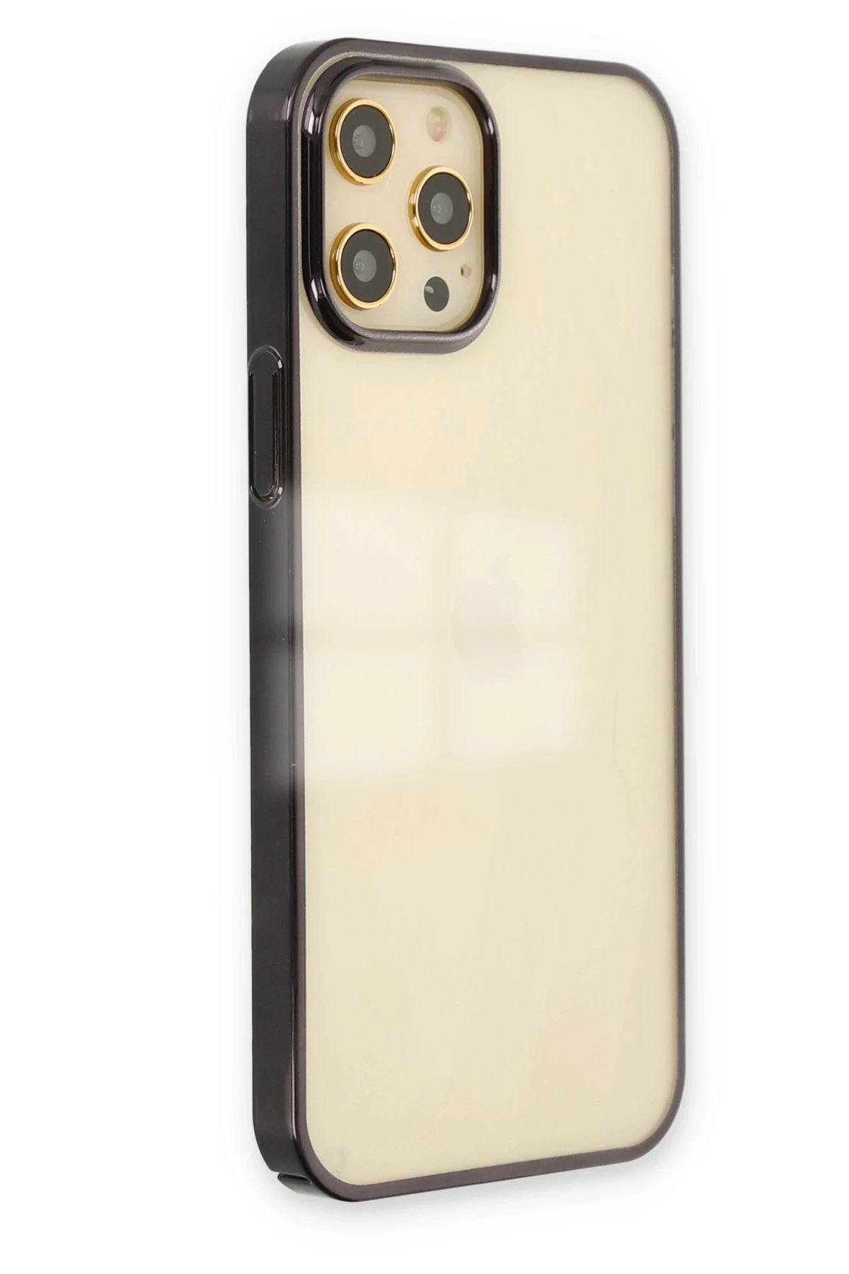 Newface iPhone 12 Pro Max Kılıf Element Silikon - Siyah