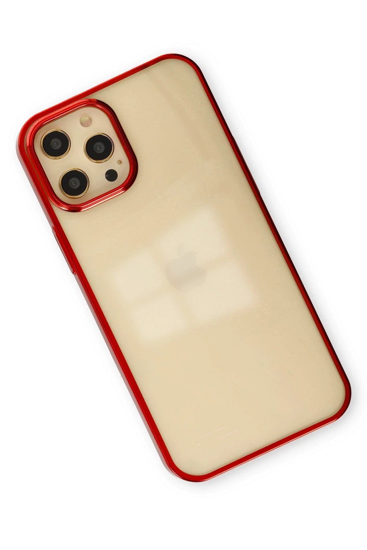 Newface iPhone 12 Pro Max Kılıf Element Silikon - Kırmızı