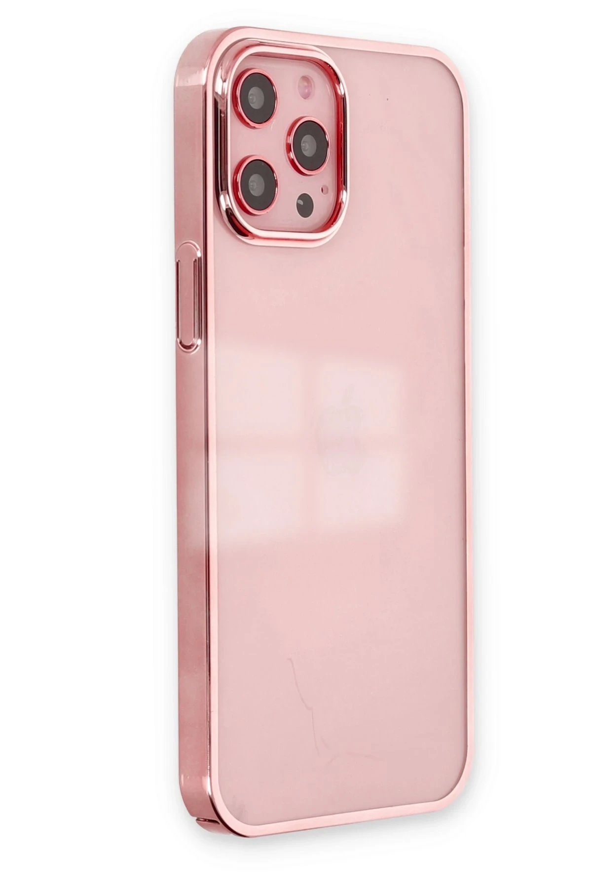 Newface iPhone 12 Pro Max Kılıf Element Silikon - Pembe