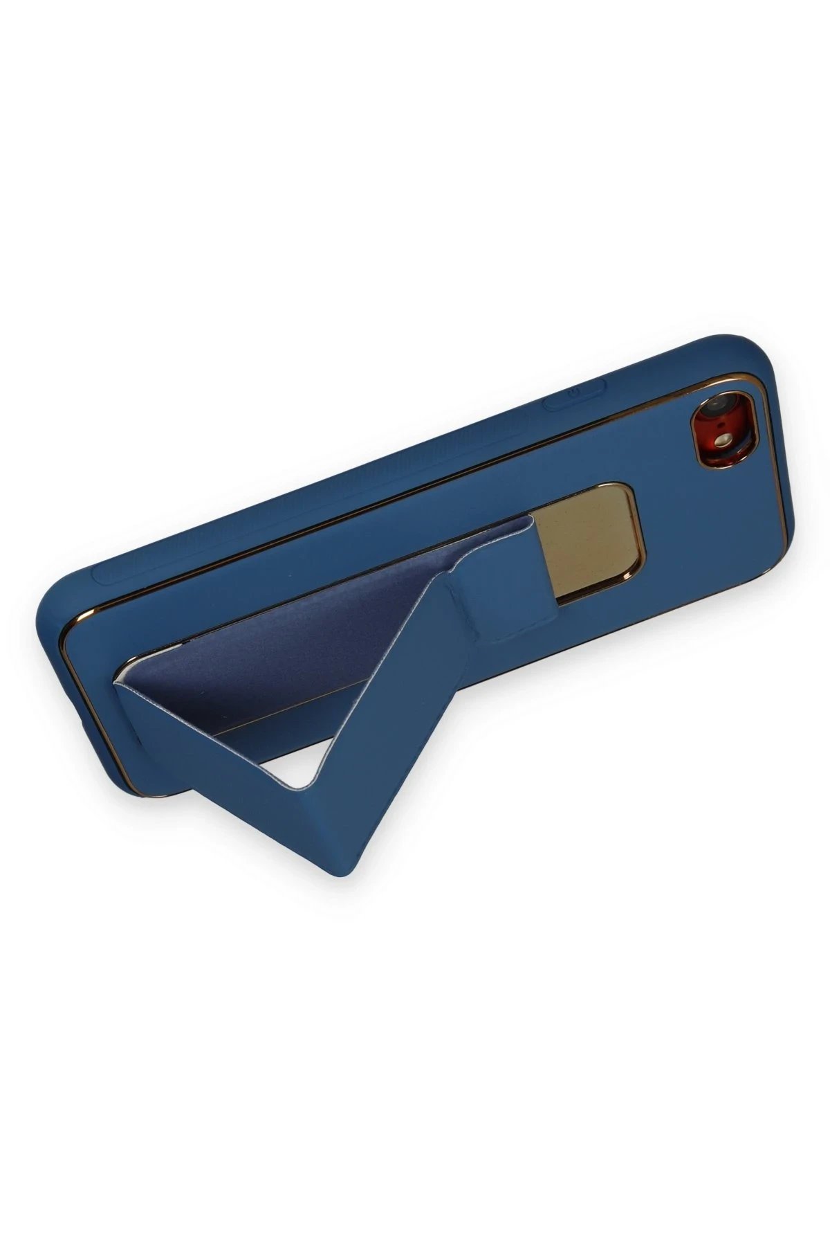 Newface iPhone 7 Kılıf Coco Deri Standlı Kapak - Açık Mavi