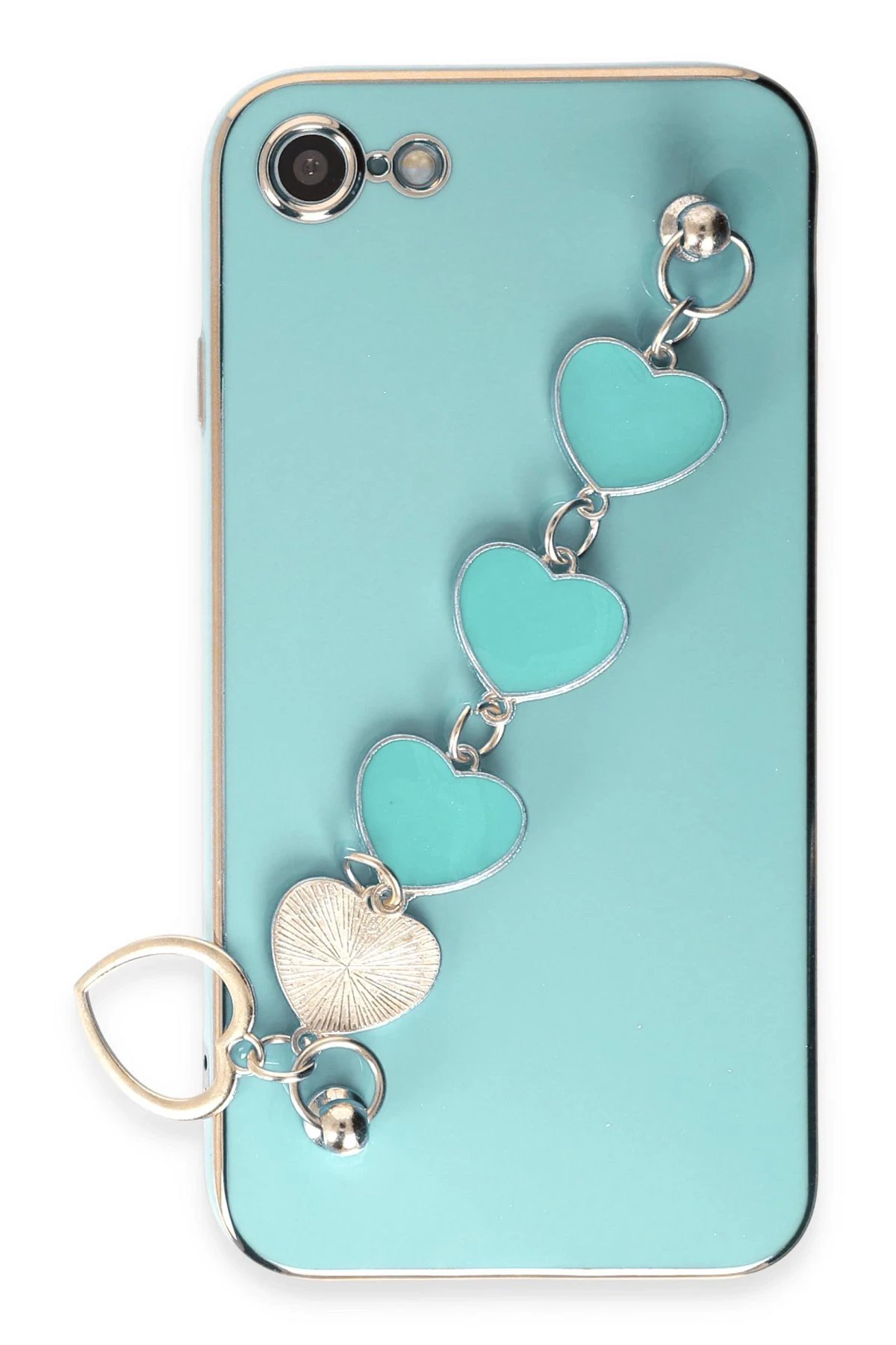 Newface iPhone 7 Kılıf Esila Silikon - Su Yeşili