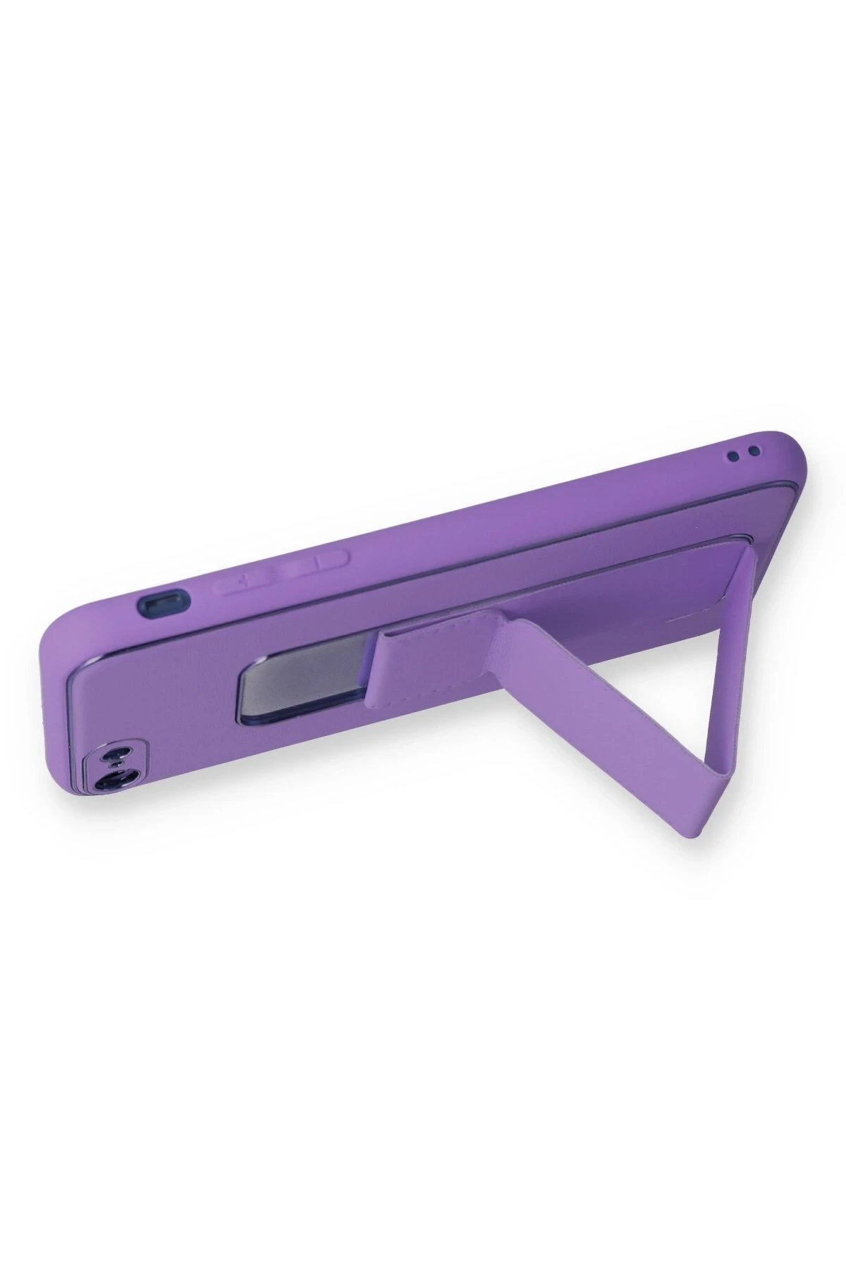 Newface iPhone 7 Kılıf Coco Deri Standlı Kapak - Koyu Lila