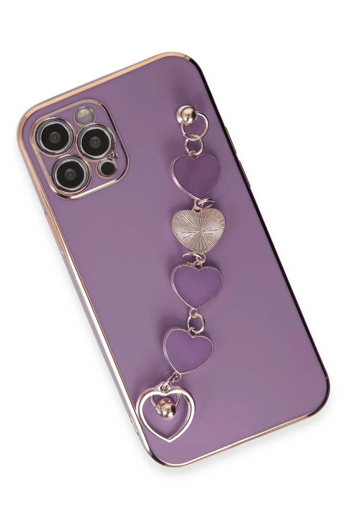 Newface iPhone 12 Pro Kılıf Esila Silikon - Mor