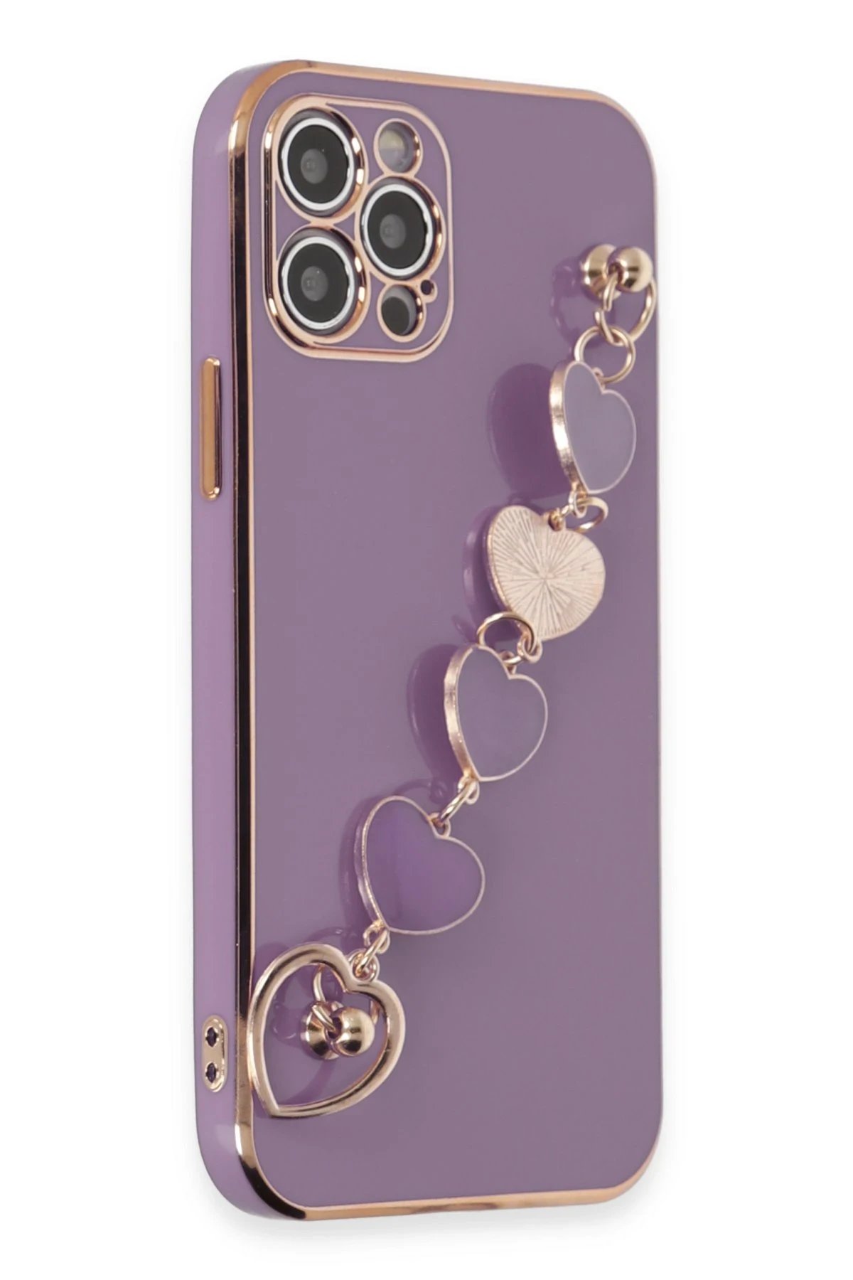 Newface iPhone 12 Pro Kılıf Esila Silikon - Mor