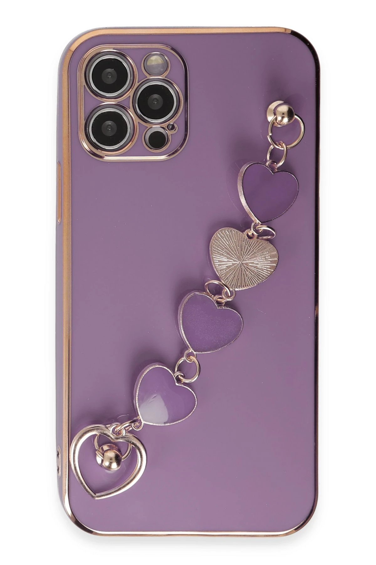 Newface iPhone 12 Pro Max Kılıf Esila Silikon - Mor