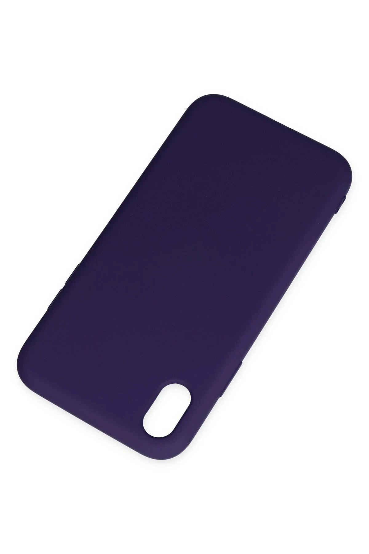 Newface iPhone XR Kılıf Nano içi Kadife Silikon - Mor