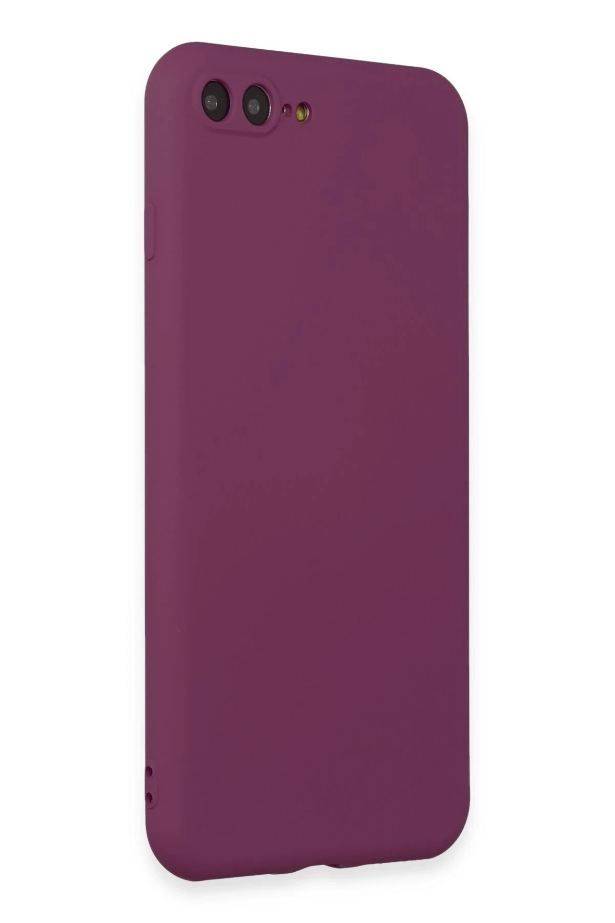 Newface iPhone 7 Plus Kılıf First Silikon - Mürdüm