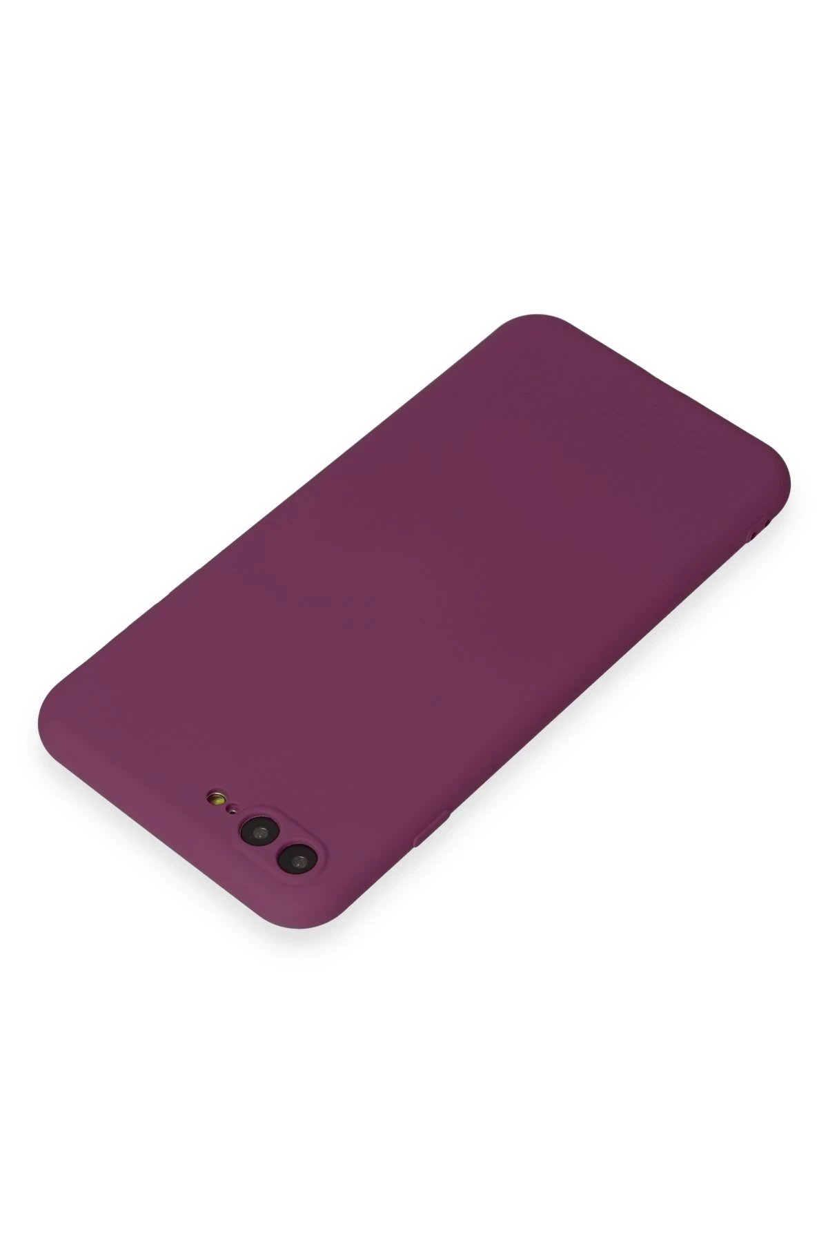 Newface iPhone 7 Plus Kılıf First Silikon - Mürdüm