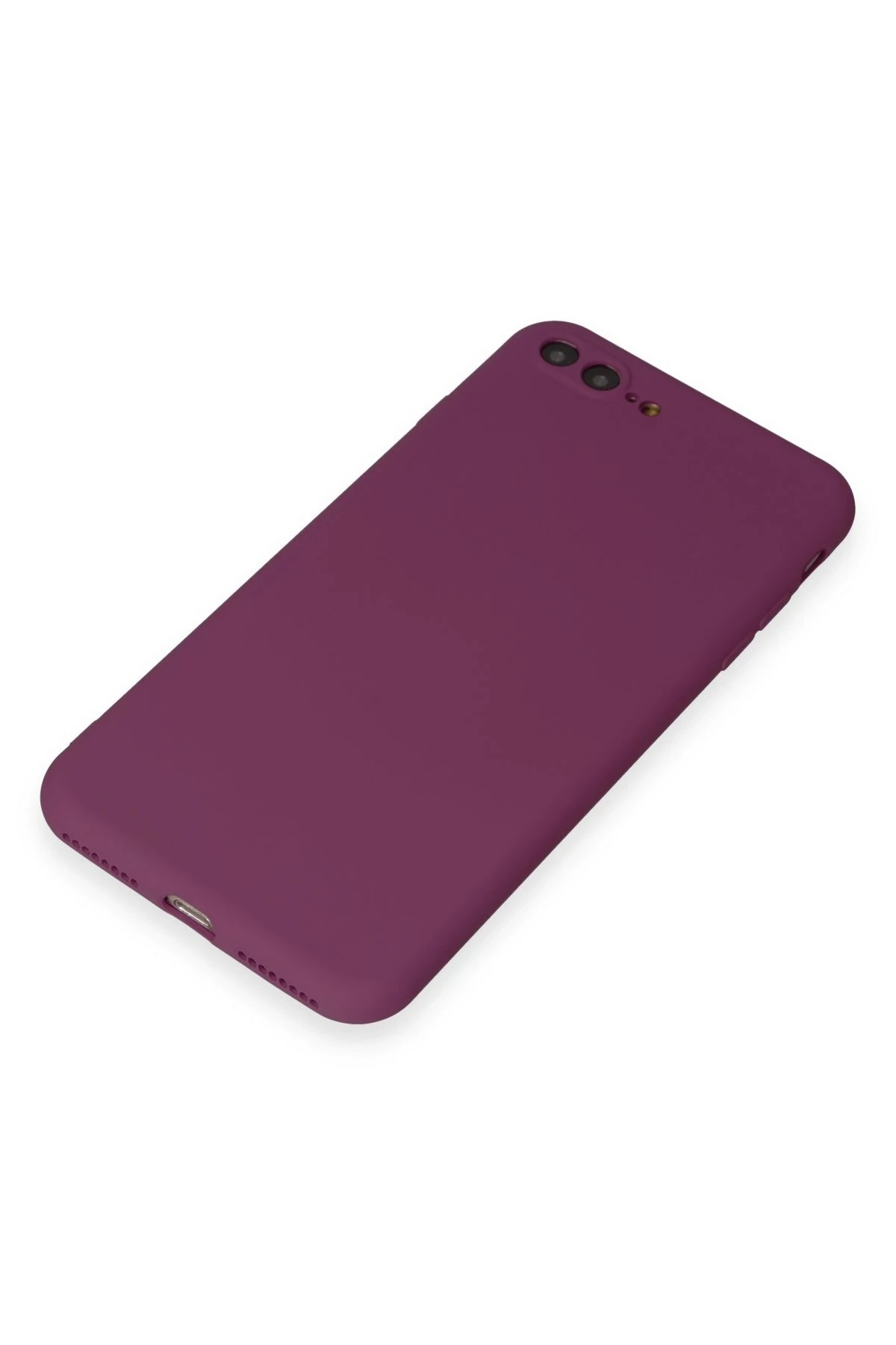 Newface iPhone 7 Plus Kılıf First Silikon - Mürdüm