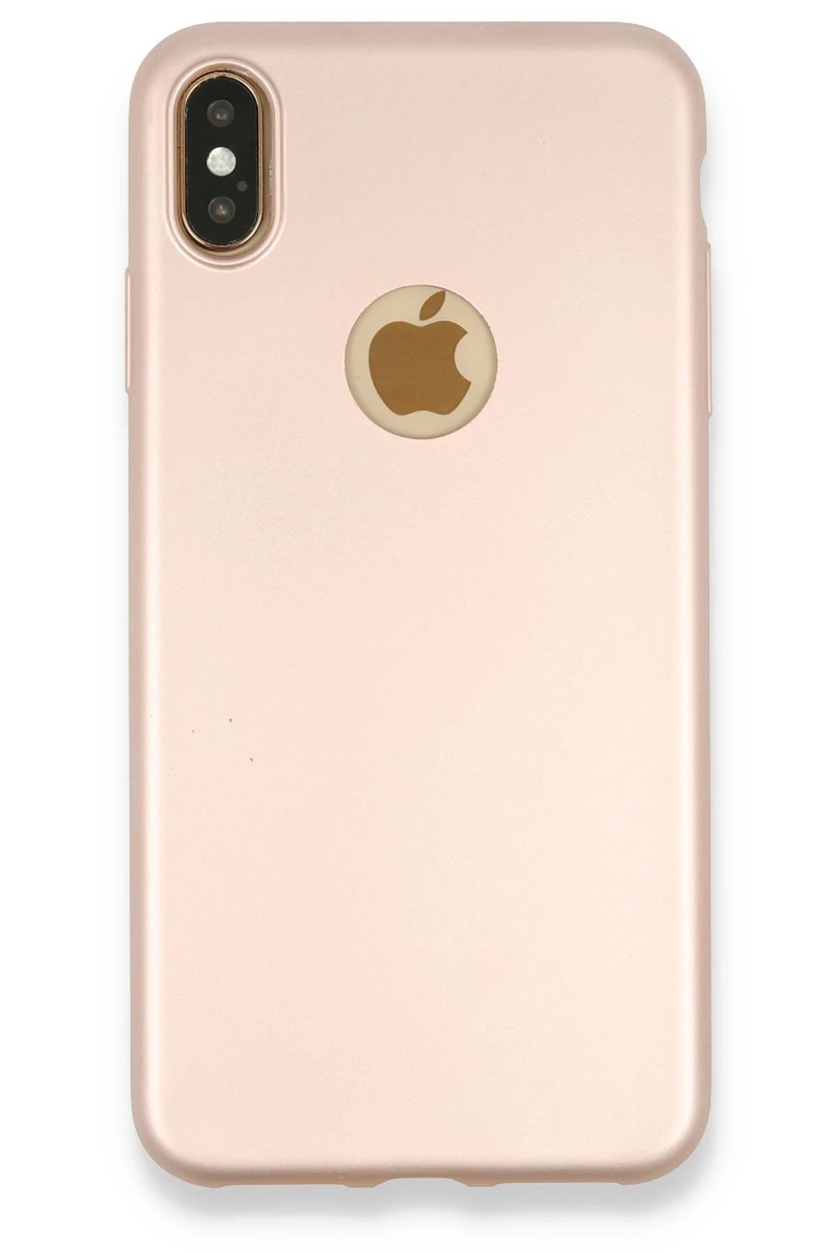 Newface iPhone XS Max Kılıf First Silikon - Rose Gold