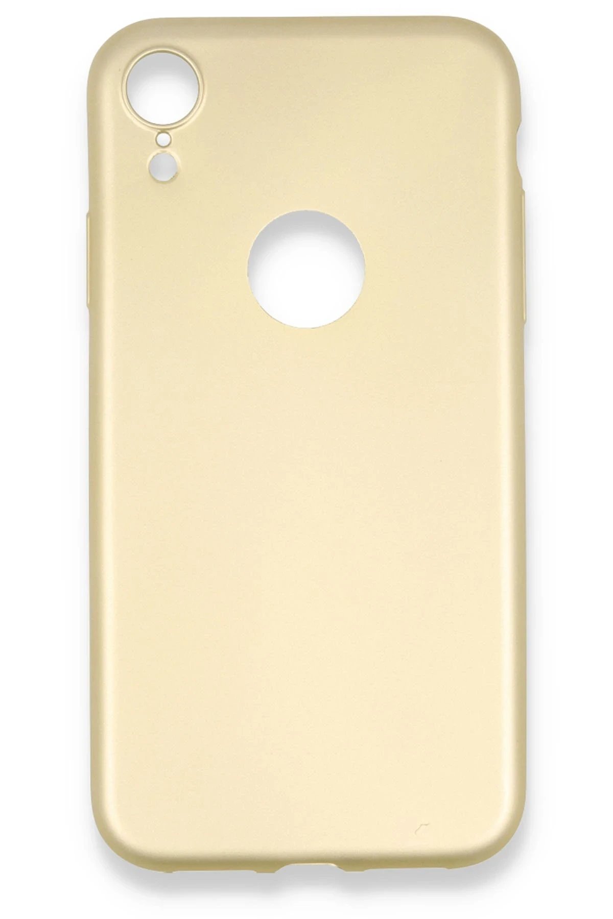 Newface iPhone XR Kılıf First Silikon - Gold
