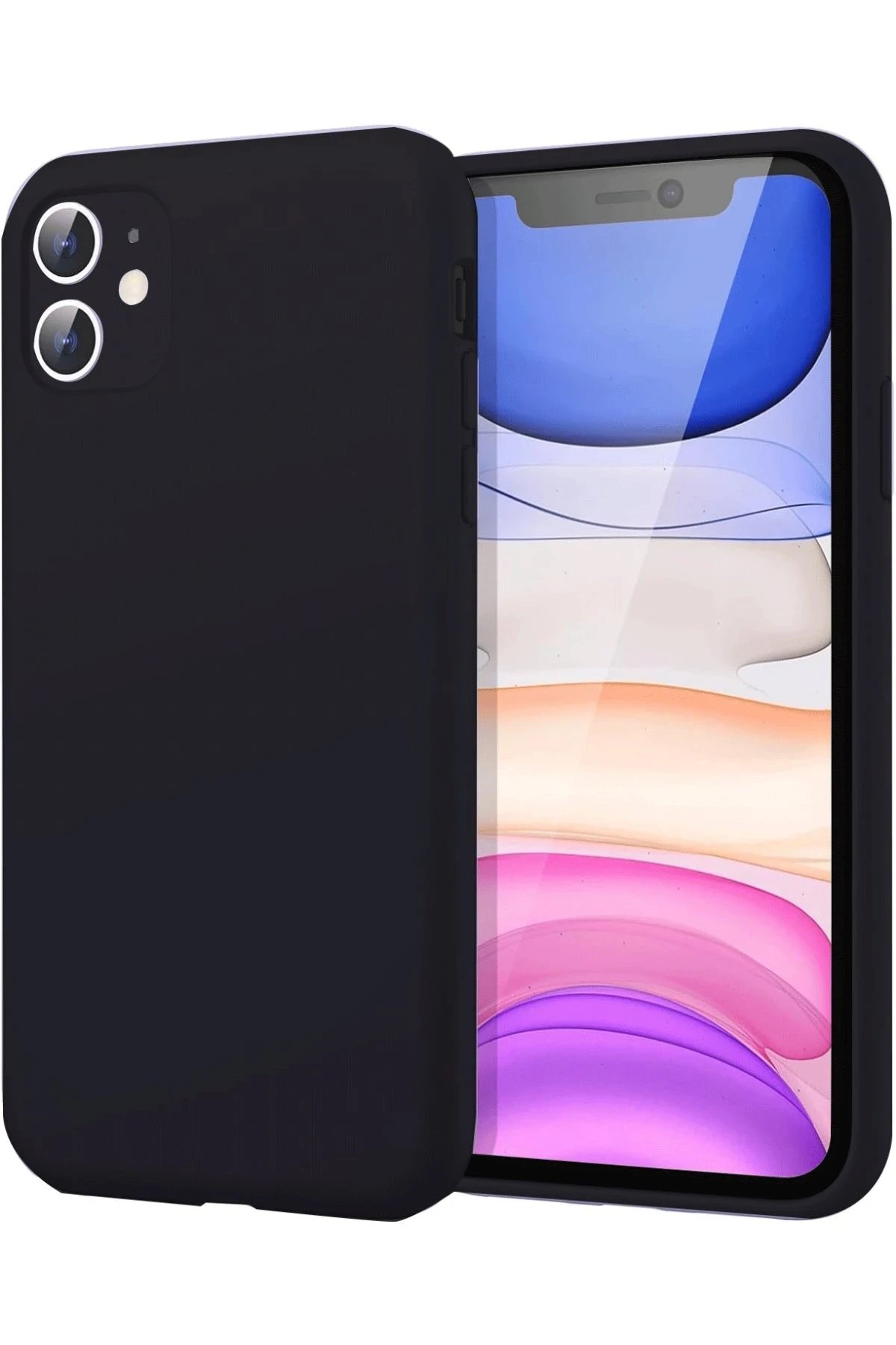 Newface iPhone 11 Kılıf First Silikon - Siyah