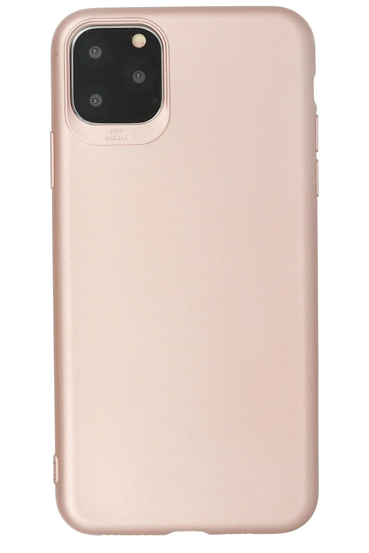 Newface iPhone 11 Pro Kılıf First Silikon - Rose Gold