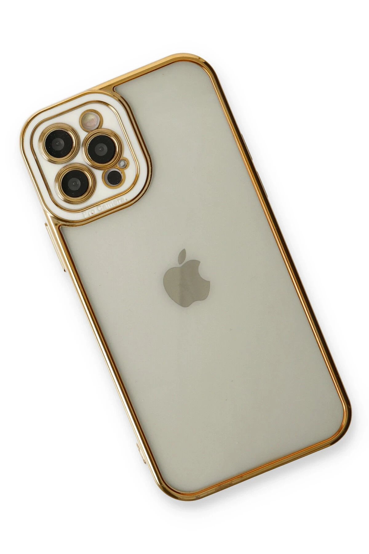 Newface iPhone 12 Pro Kılıf Liva Lens Silikon - Beyaz