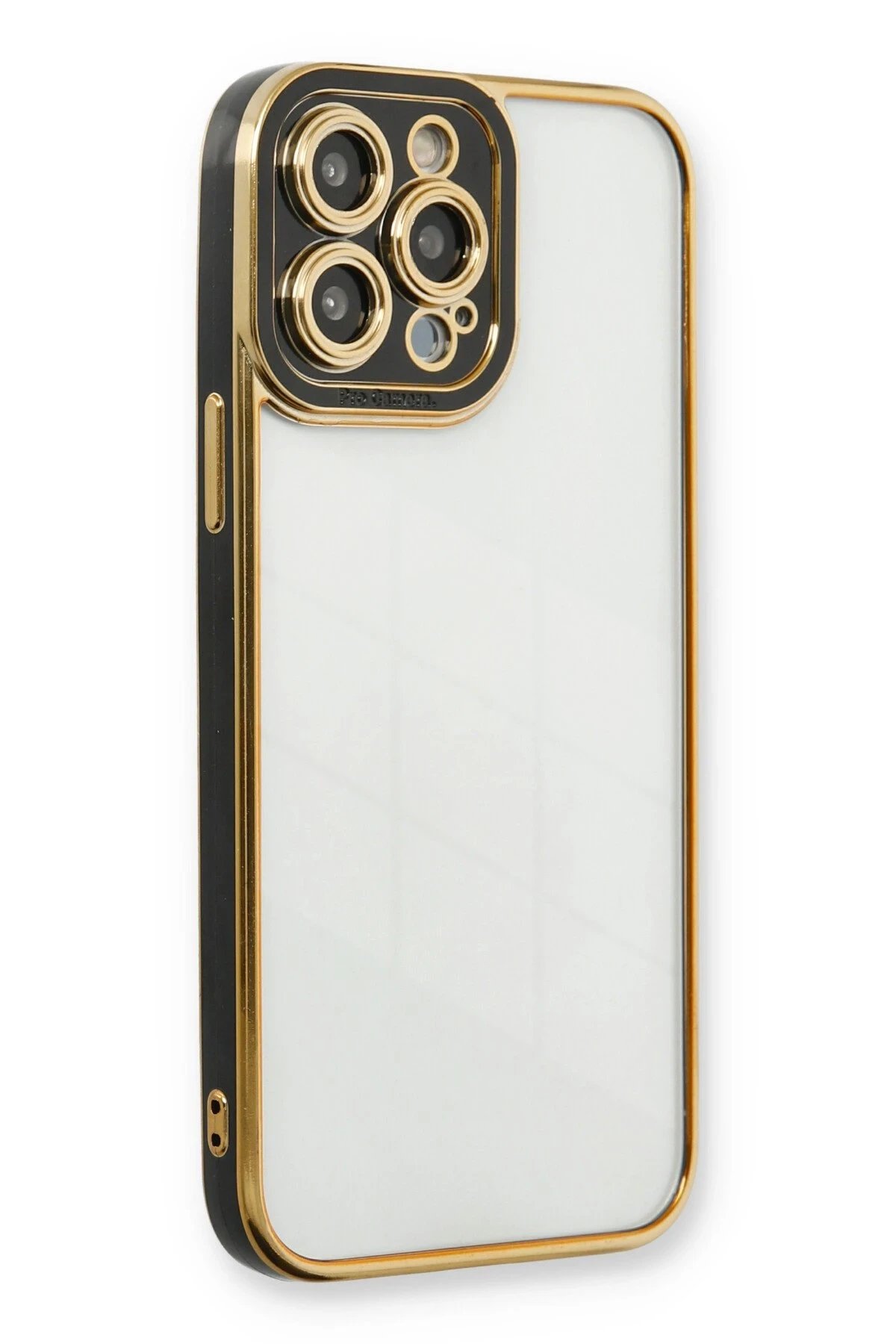 Newface iPhone 13 Pro Kılıf Liva Lens Silikon - Siyah