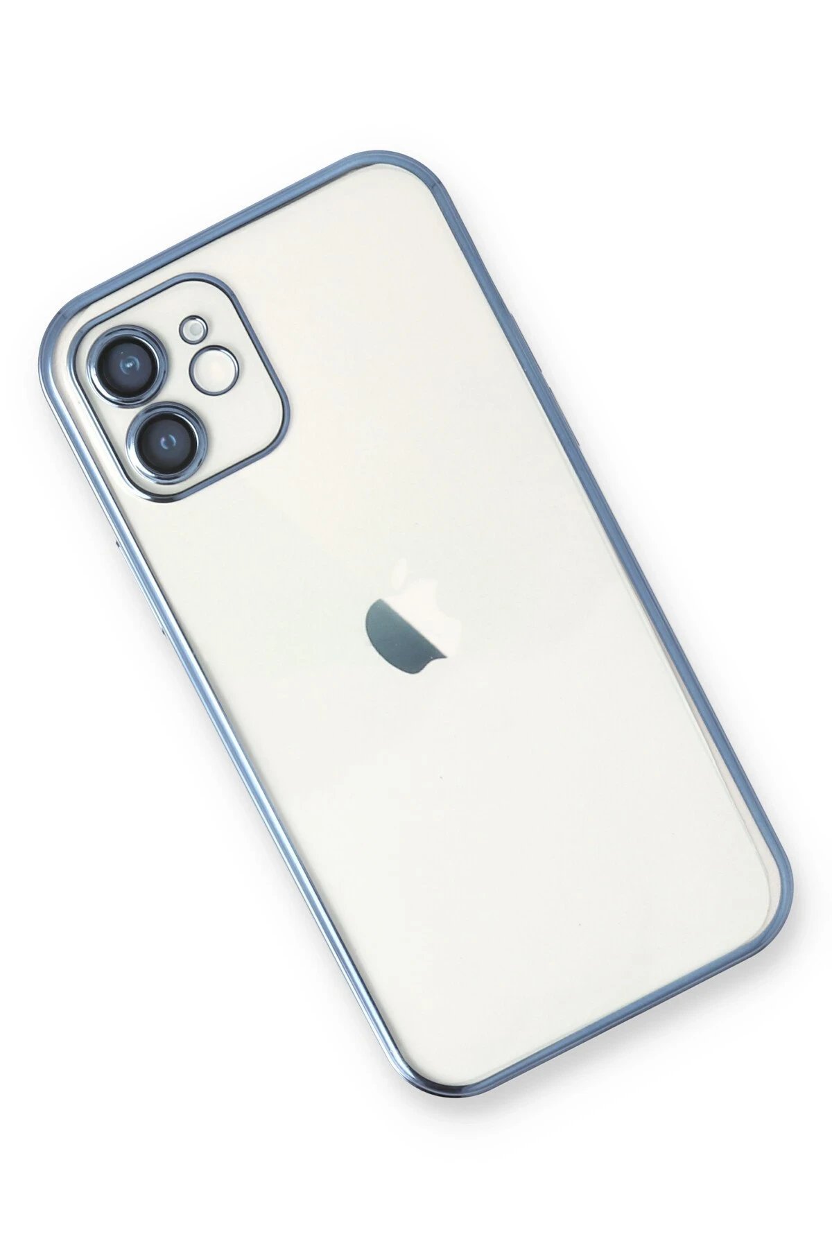 Newface iPhone 11 Kılıf Razer Lensli Silikon - Açık Mavi