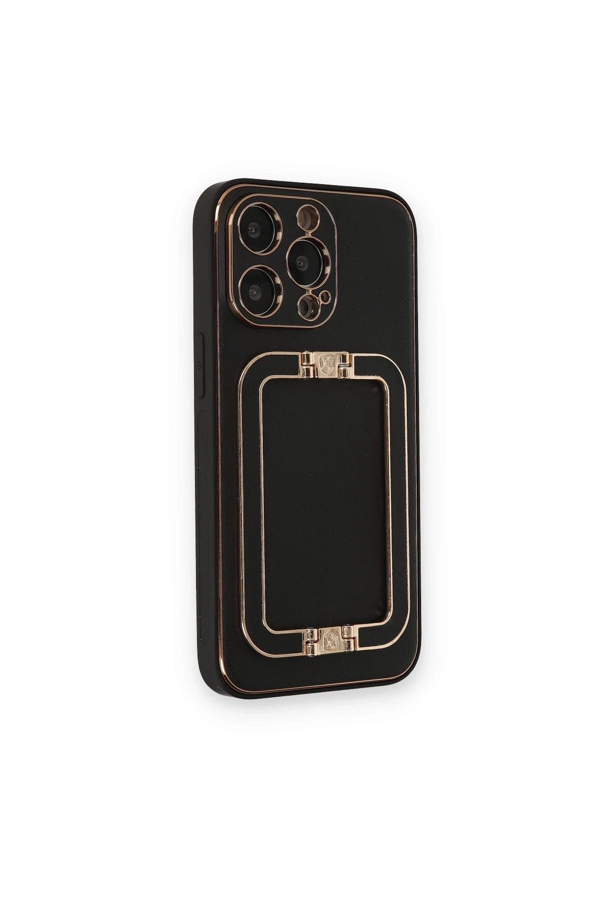 Newface iPhone 14 Pro Max Kılıf Coco Elit Kapak - Siyah