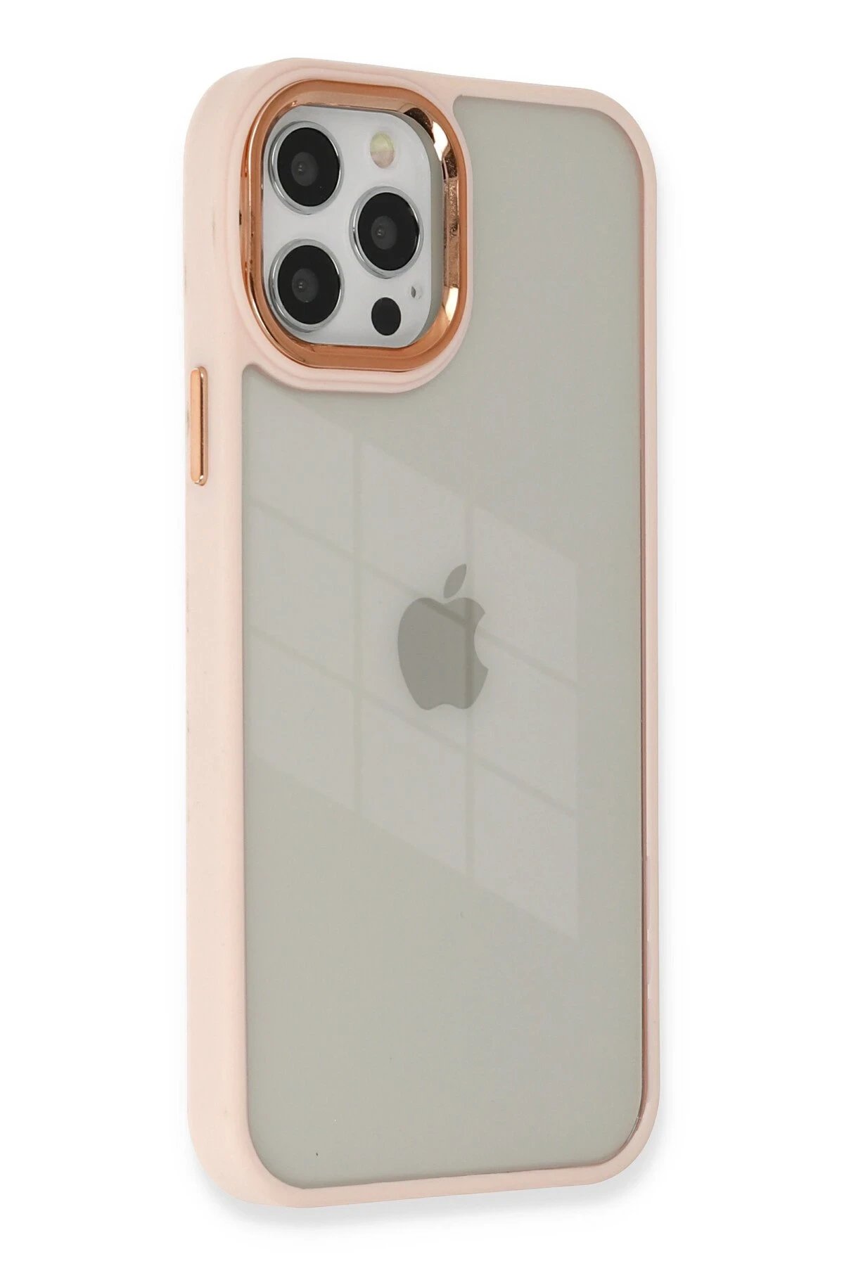 Newface iPhone 12 Pro Max Kılıf Dora Kapak - Pudra