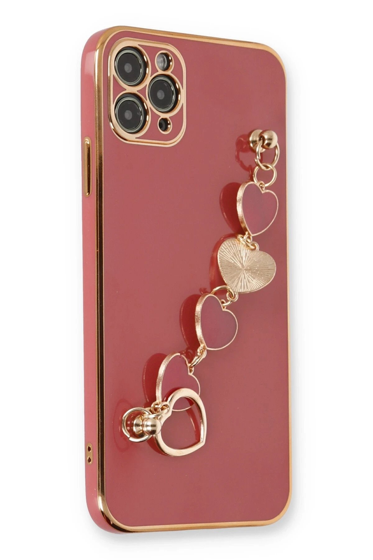 Newface iPhone 11 Pro Max Kılıf Esila Silikon - Kırmızı