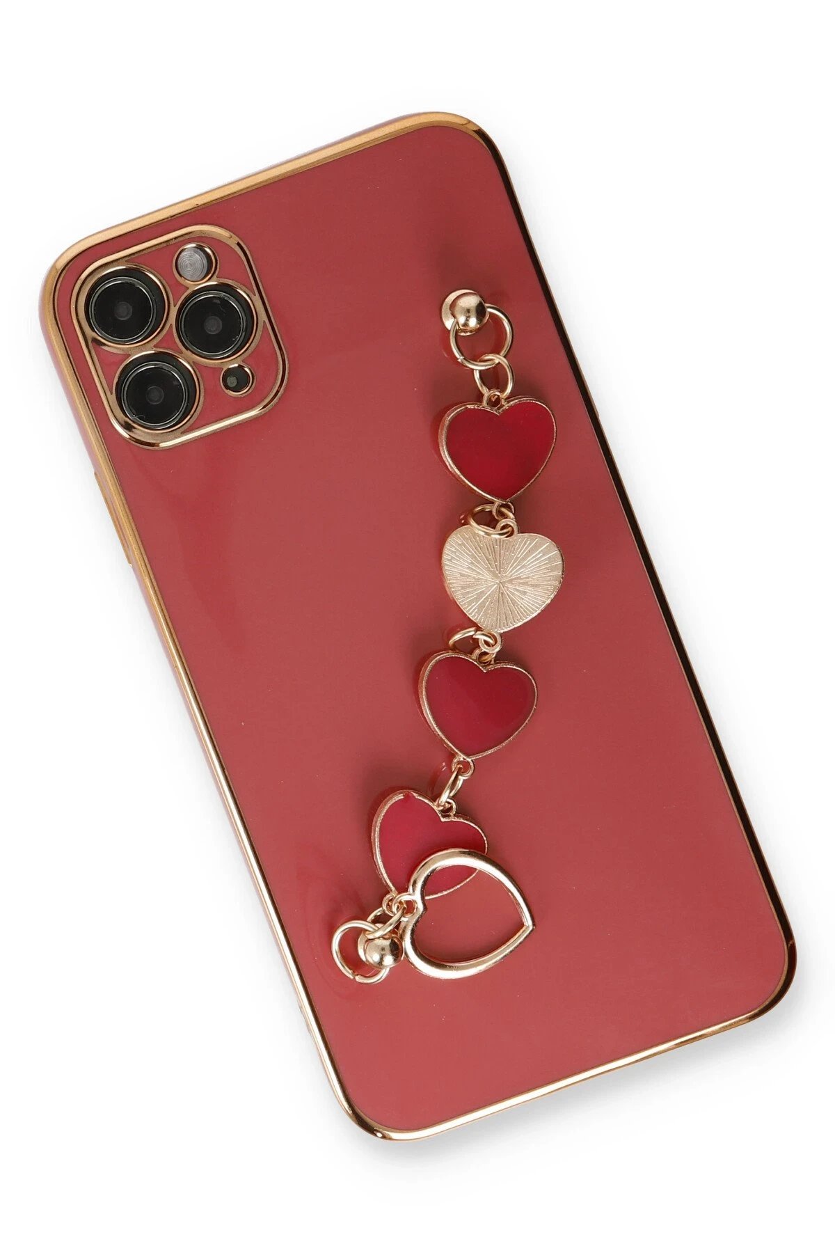 Newface iPhone 11 Pro Max Kılıf Esila Silikon - Kırmızı