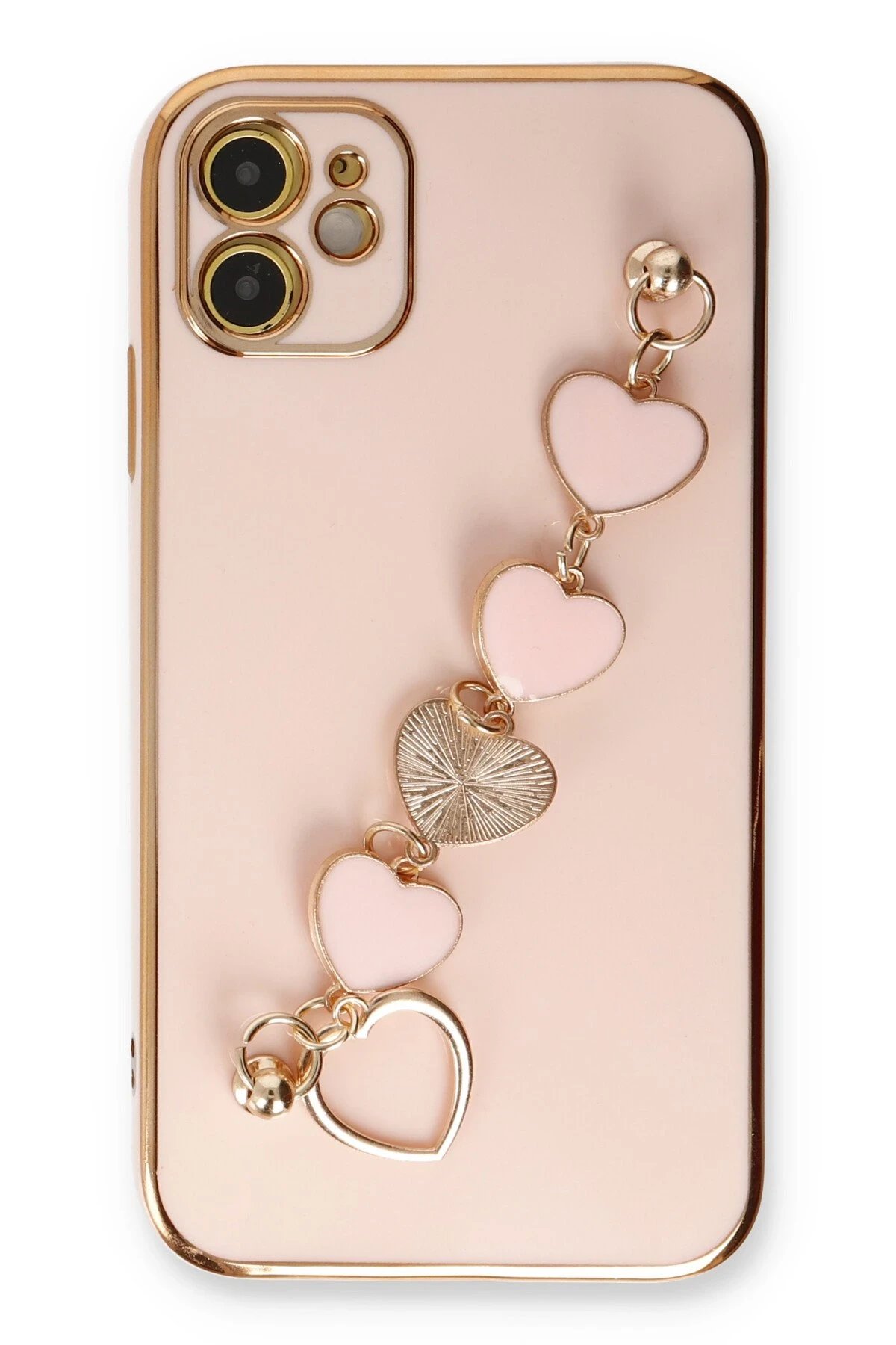 Newface iPhone 12 Kılıf Esila Silikon - Pudra