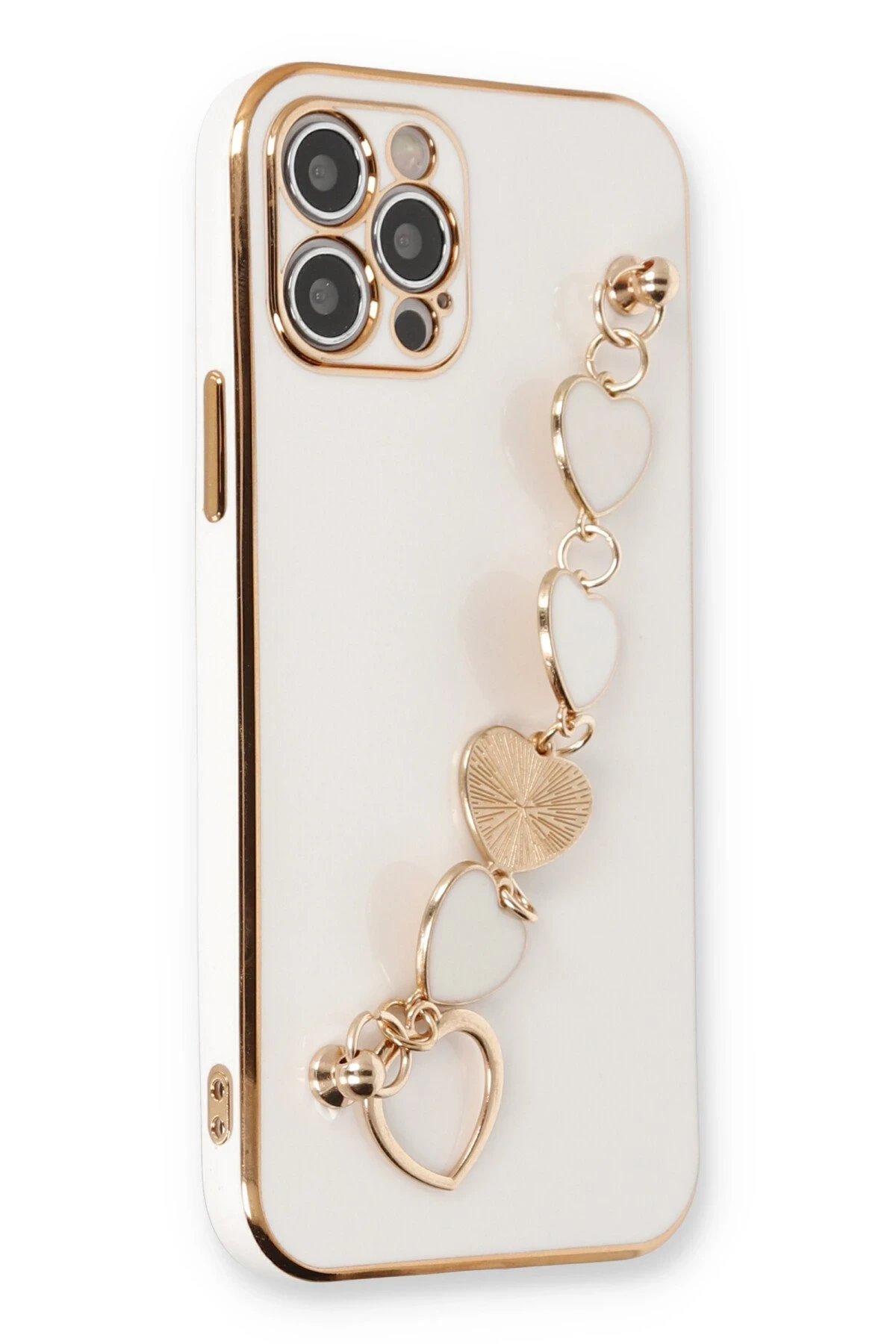 Newface iPhone 12 Pro Kılıf Esila Silikon - Beyaz