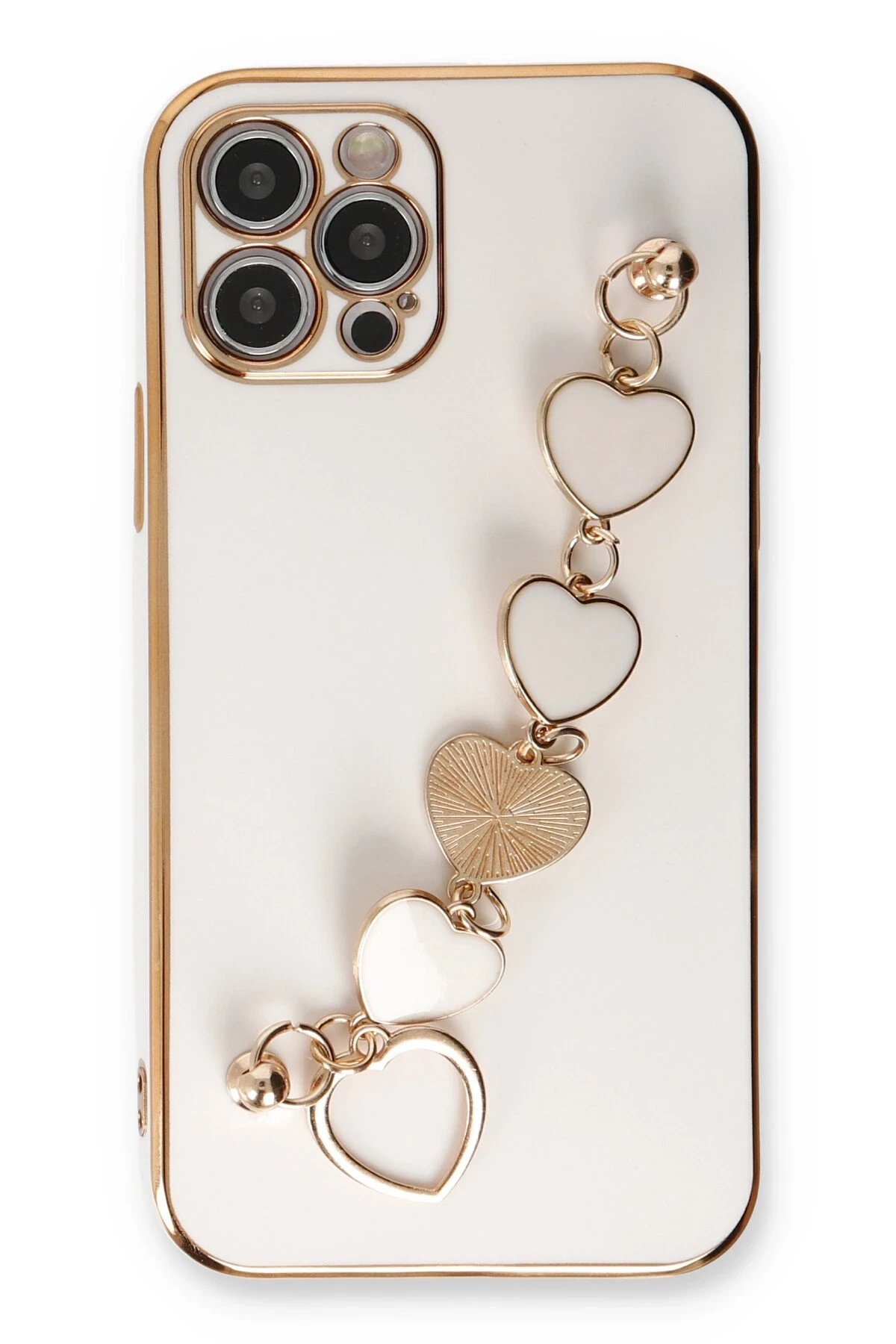 Newface iPhone 12 Pro Kılıf Esila Silikon - Beyaz