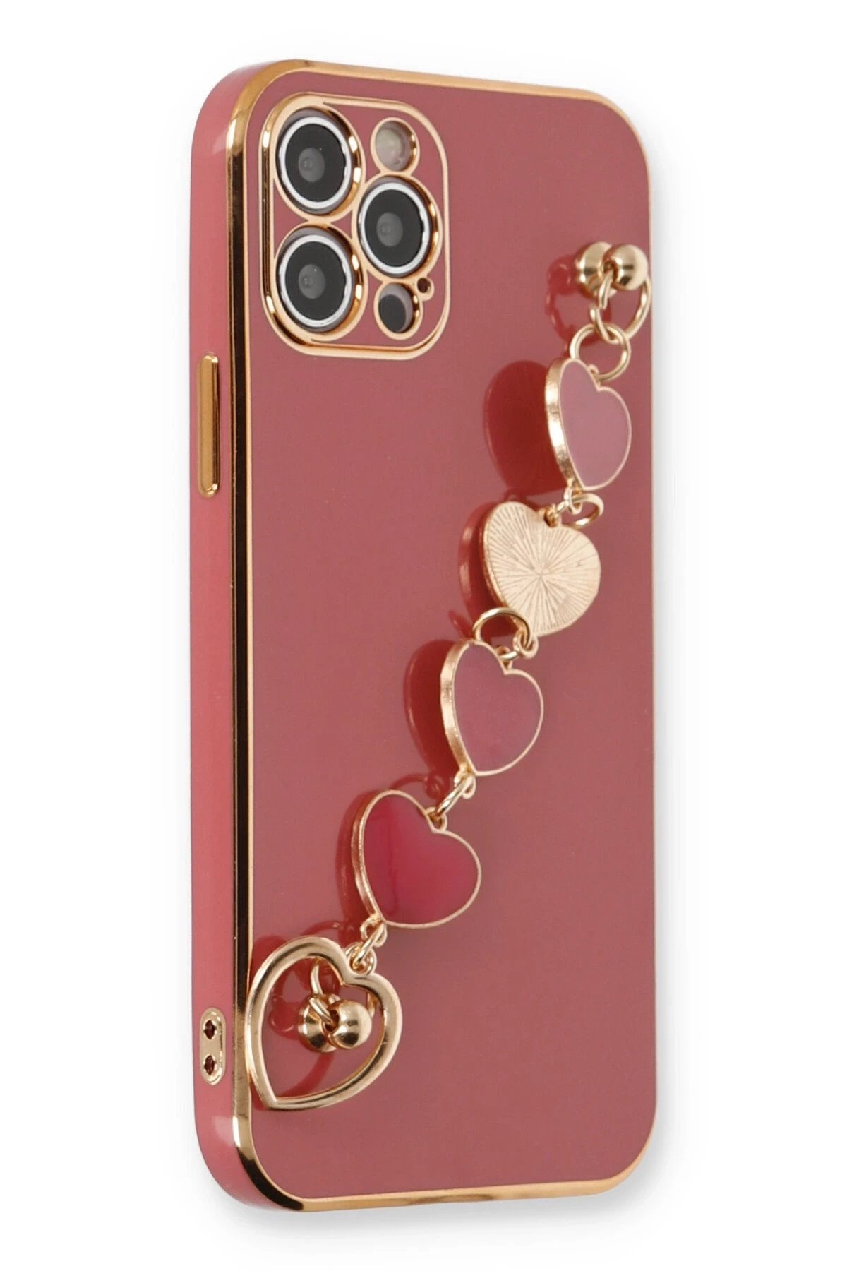 Newface iPhone 12 Pro Kılıf Esila Silikon - Kırmızı