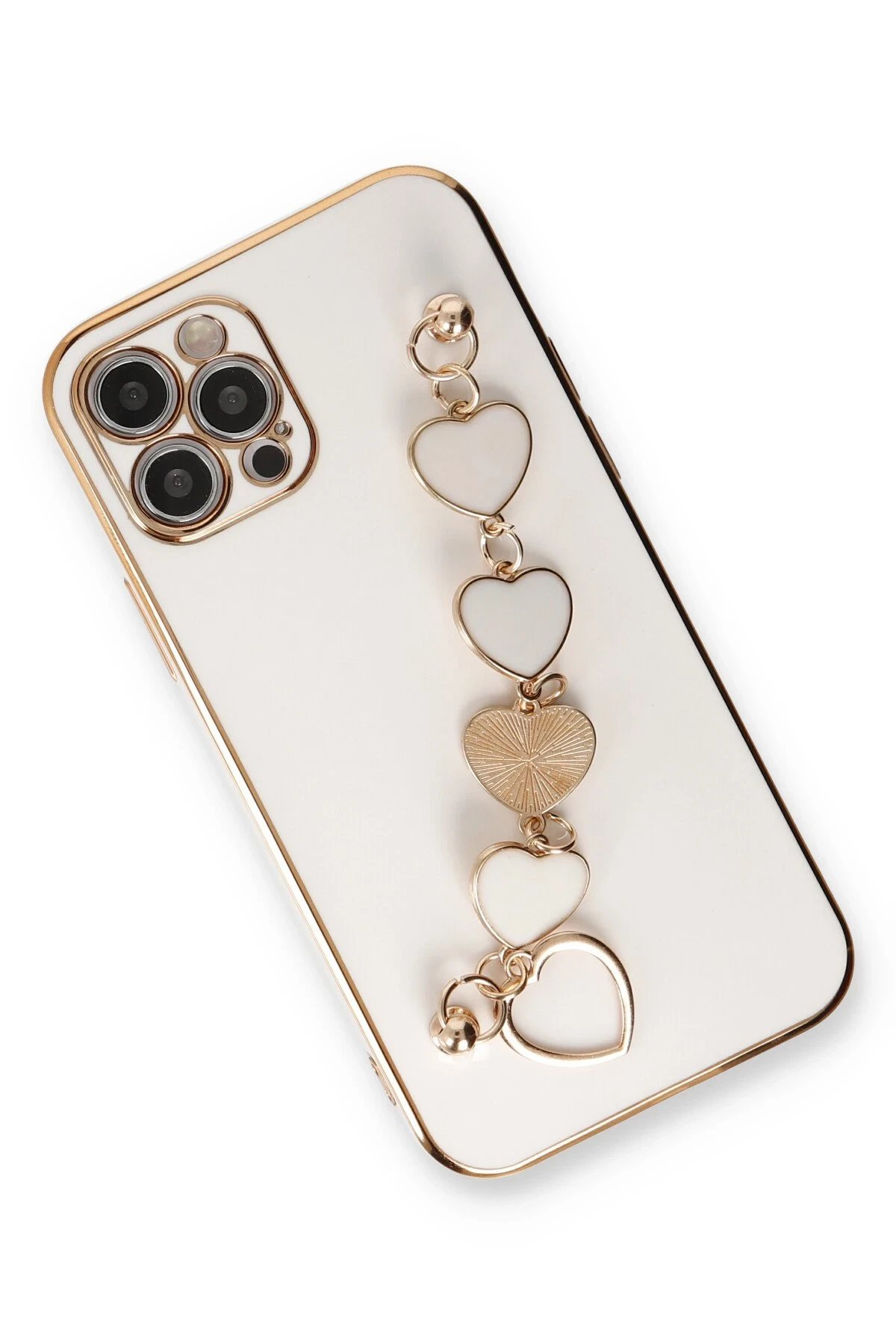 Newface iPhone 12 Pro Max Kılıf Esila Silikon - Beyaz