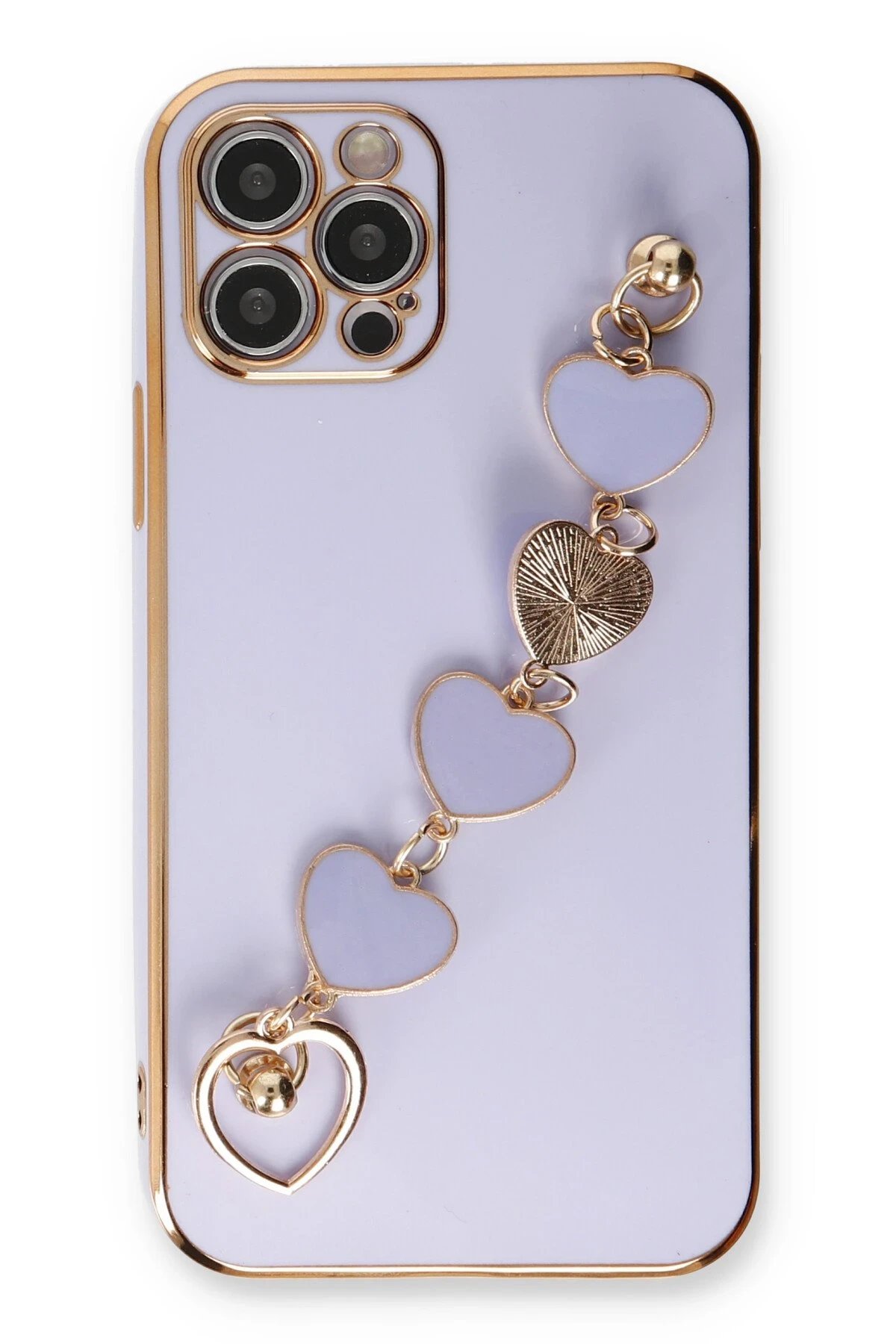 Newface iPhone 12 Pro Max Kılıf Esila Silikon - Lila