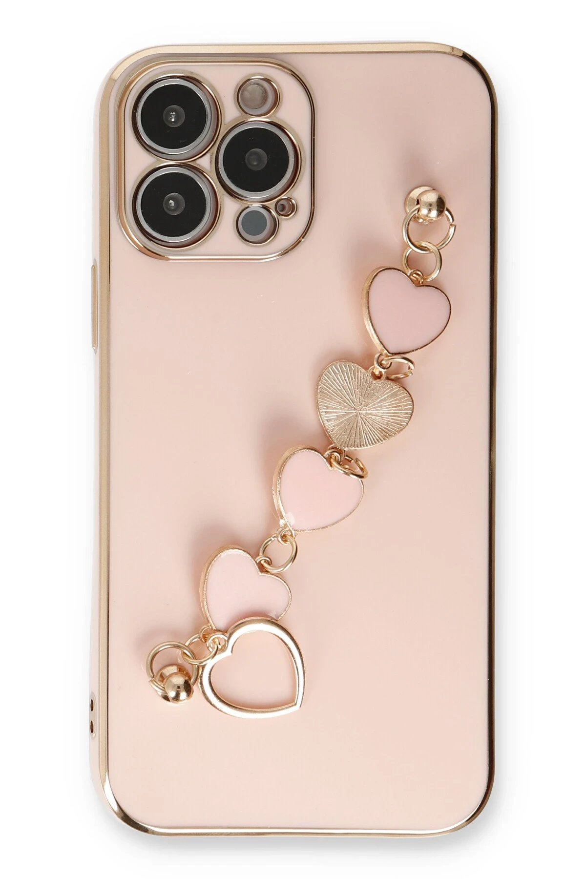 Newface iPhone 13 Pro Kılıf Esila Silikon - Pudra