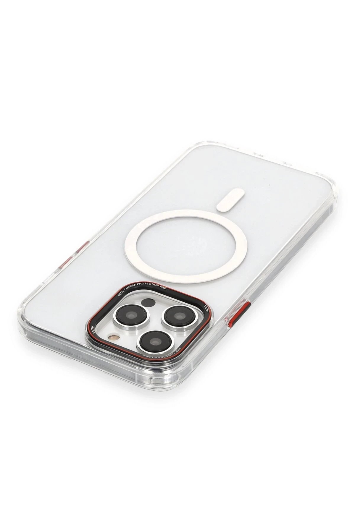 Newface iPhone 14 Pro Kılıf Dinamik Magneticsafe Silikon - Şeffaf