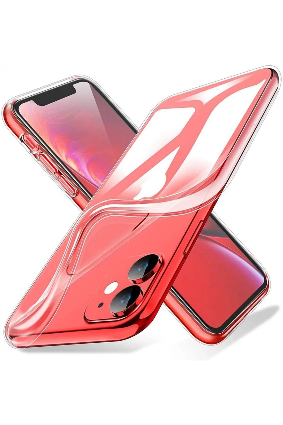 Newface iPhone 11 Kılıf Lüx Şeffaf Silikon