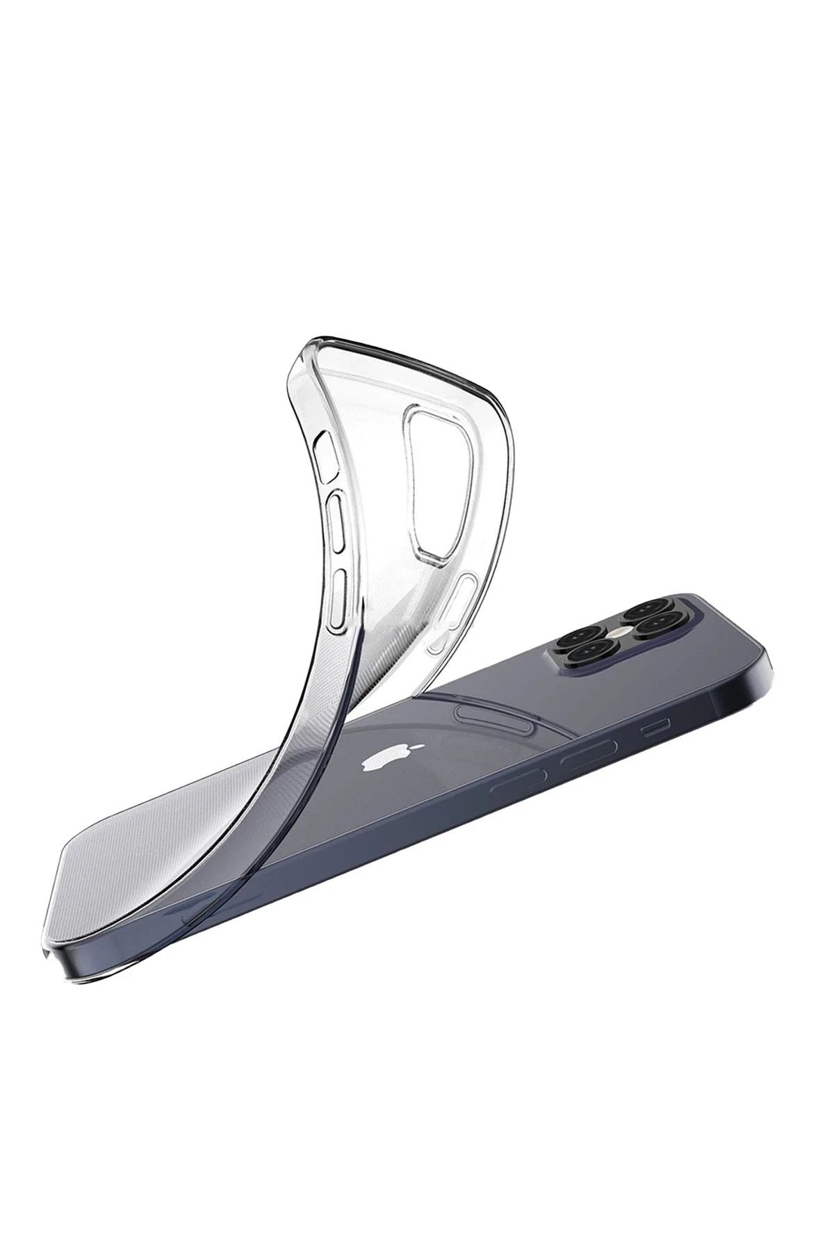 Newface iPhone 12 Kılıf Lüx Şeffaf Silikon