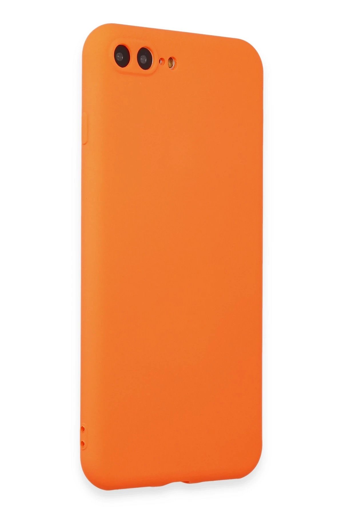 Newface iPhone 7 Plus Kılıf First Silikon - Turuncu