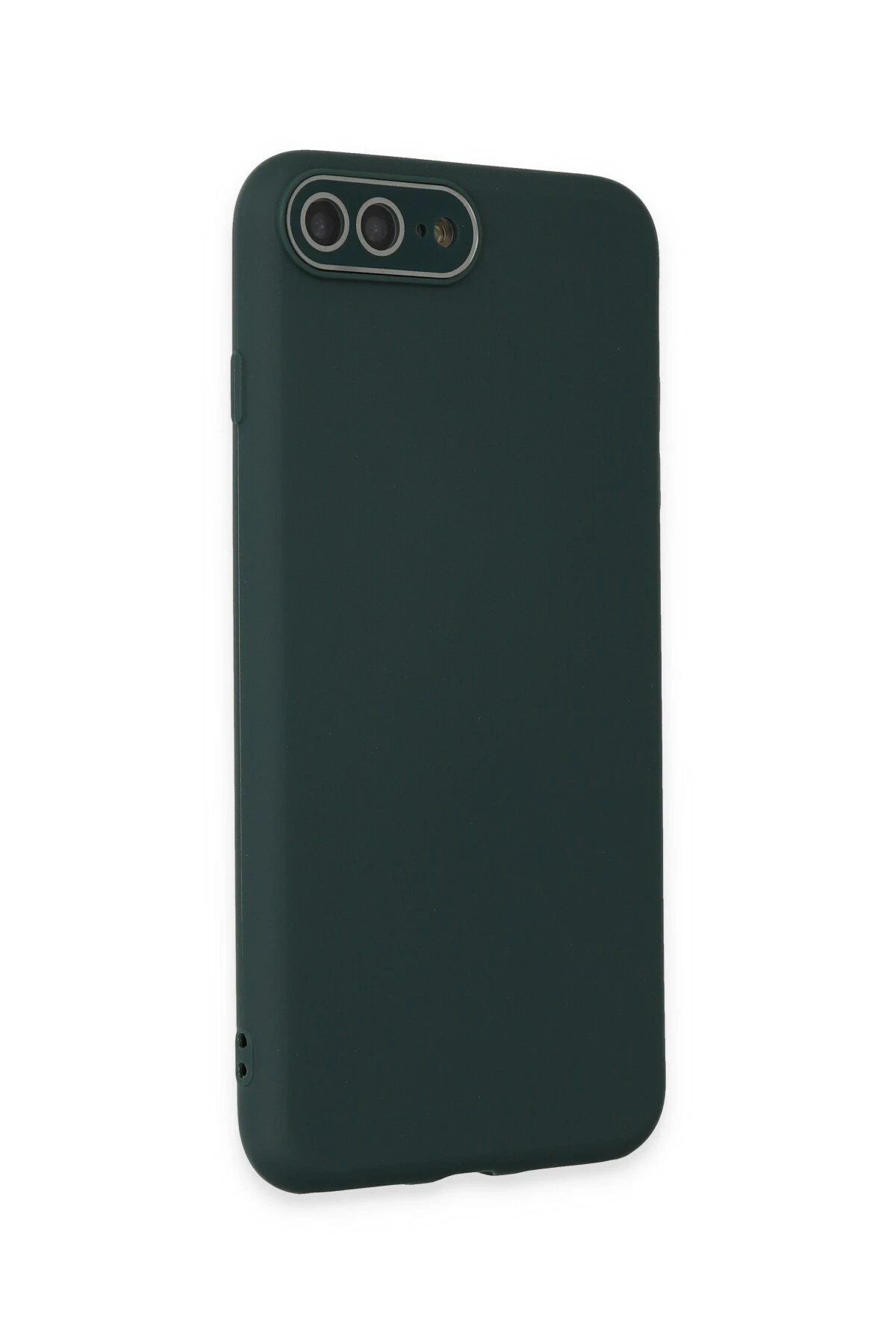 Newface iPhone 7 Plus Kılıf Lansman Glass Kapak - Koyu Yeşil