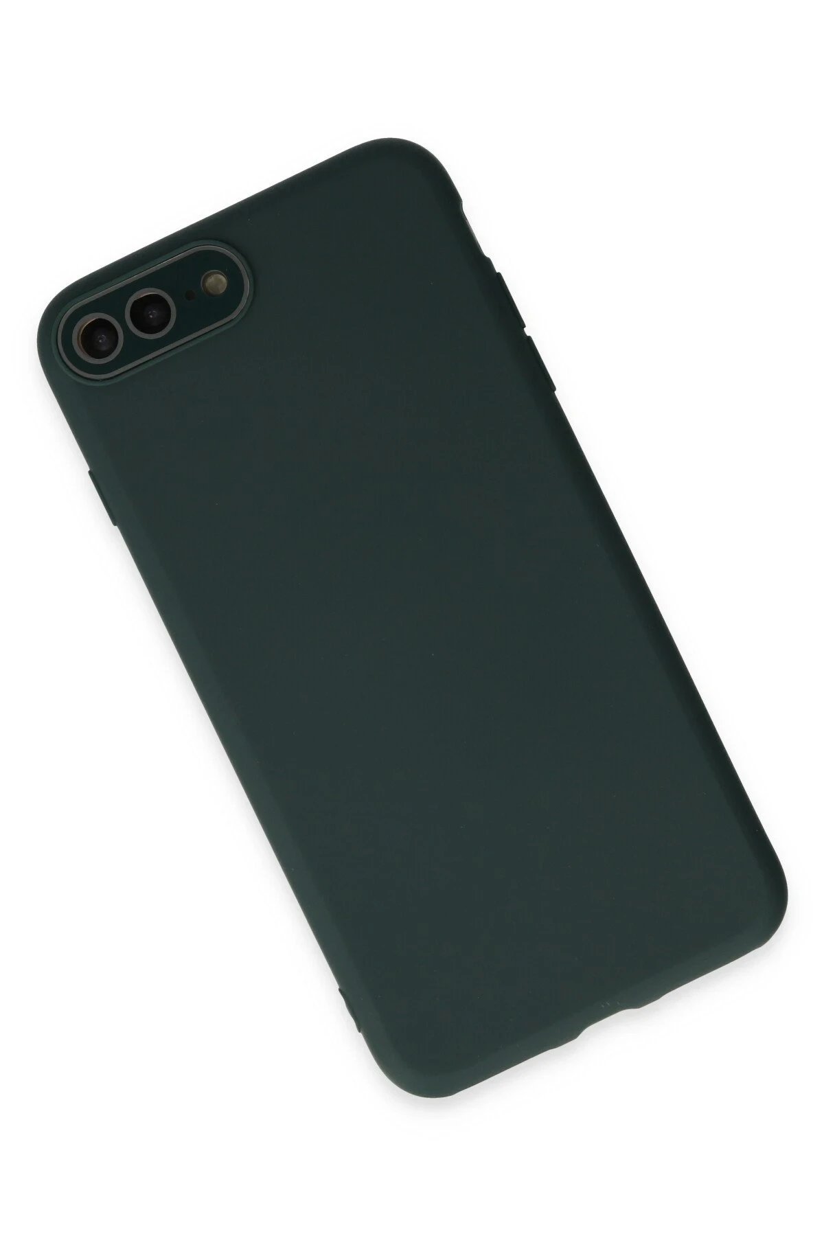 Newface iPhone 7 Plus Kılıf Lansman Glass Kapak - Koyu Yeşil